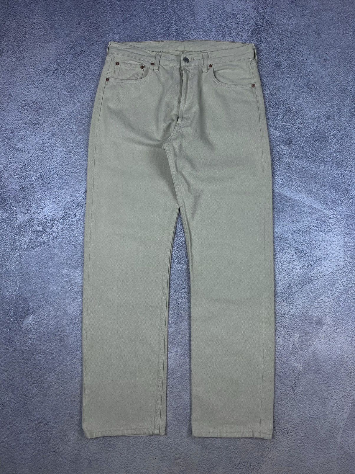 Levi's × Vintage Levis 501 Vintage Beige Jeans Size US 32 / EU 48 - 1 Thumbnail