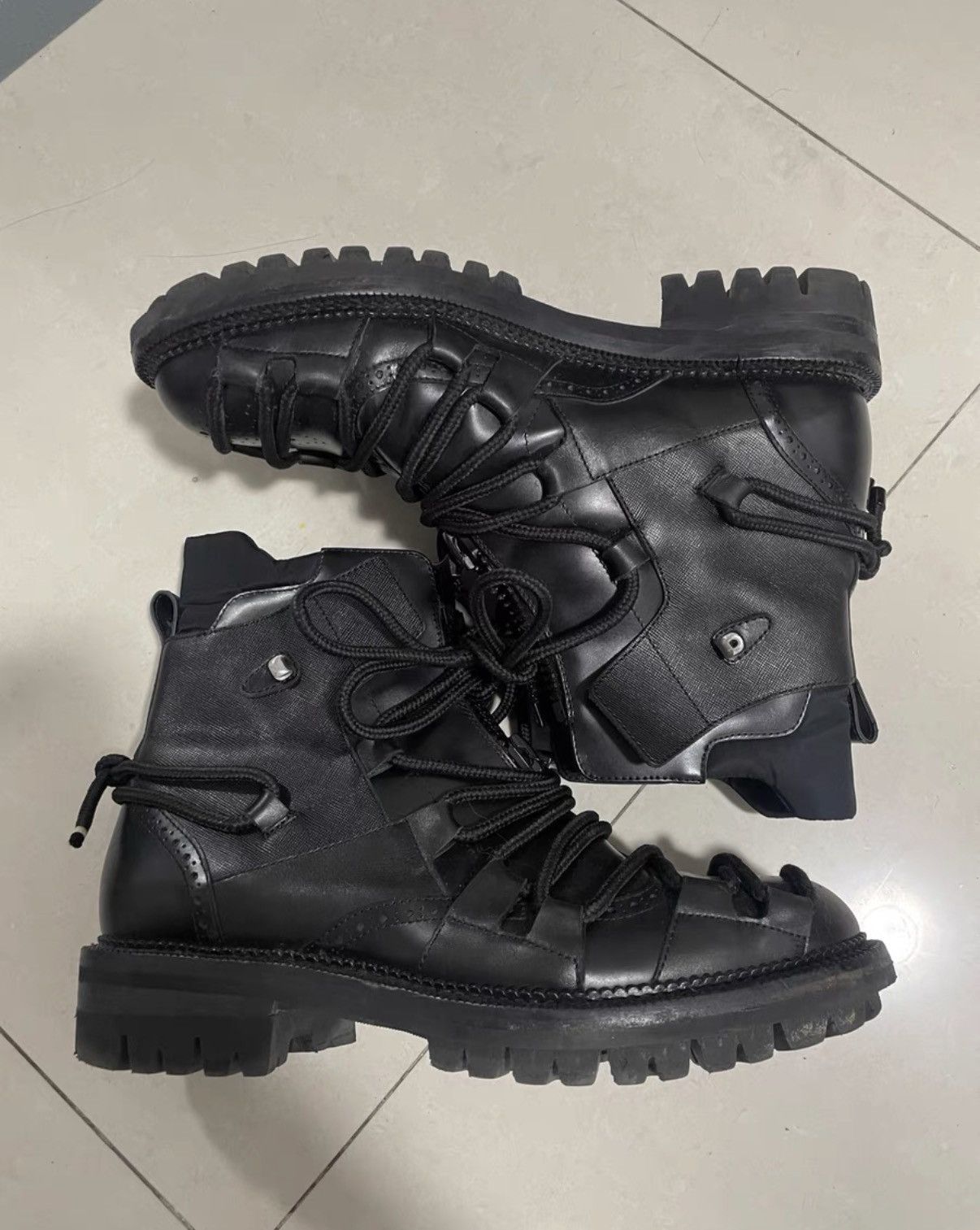 Dsquared2 Dsquared2 Runway Lace-Up Boots Size US 11 / EU 44 - 2 Thumbnail