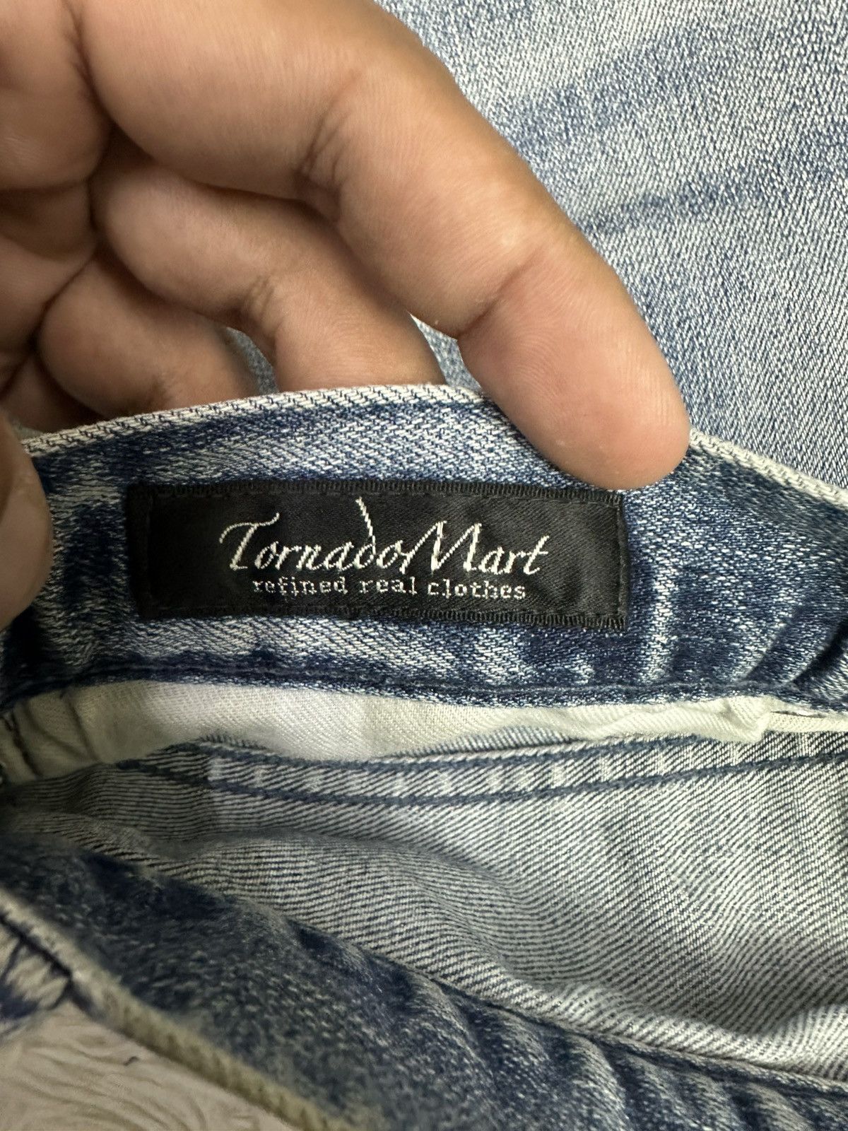 Tornado Mart 💥rare💥 TORNADO MART flare punk paint splatter denim jeans Size US 32 / EU 48 - 5 Thumbnail