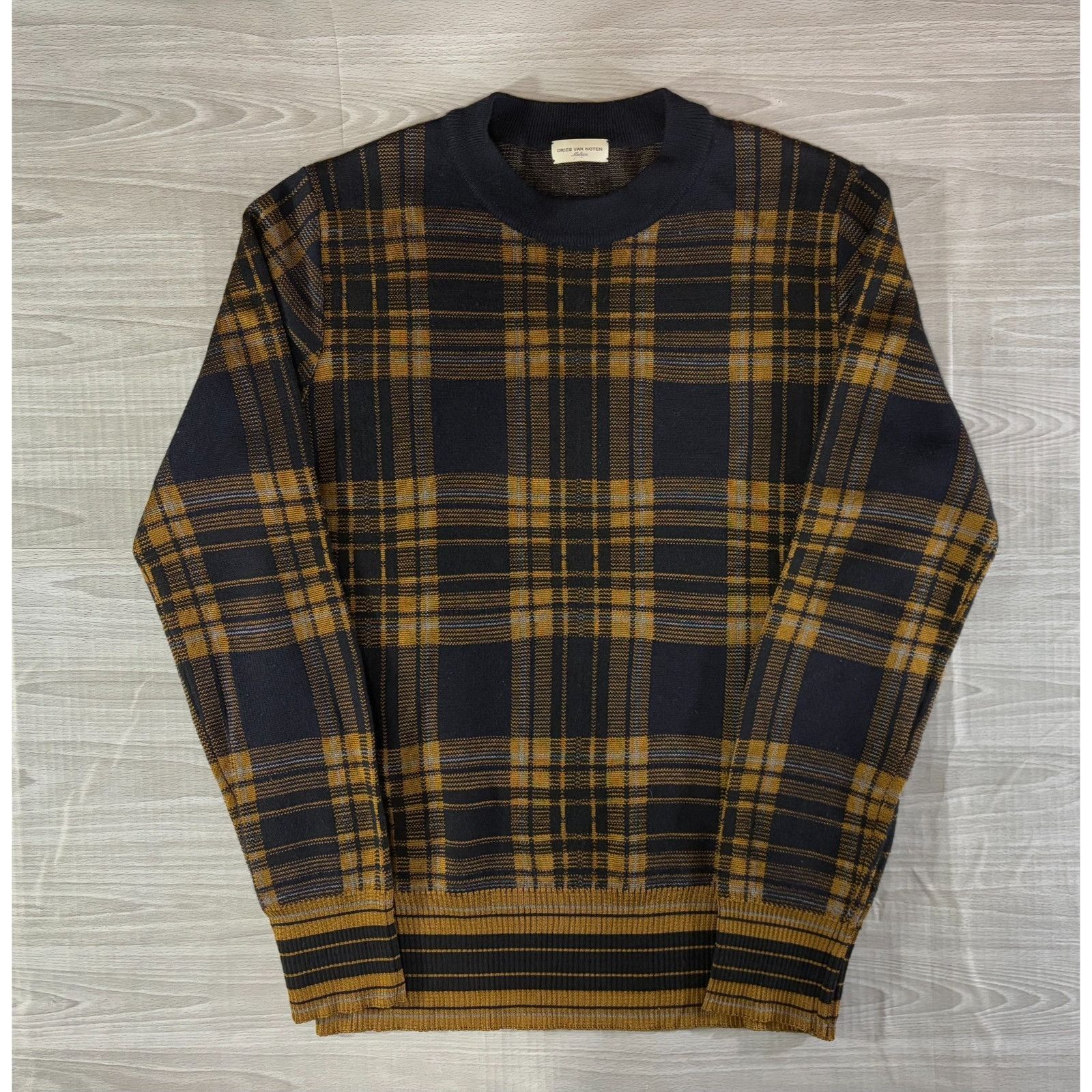 Dries Van Noten Dries Van Noten Merino Wool blend Knit plaid Sweater Size M Size US M / EU 48-50 / 2 - 1 Thumbnail