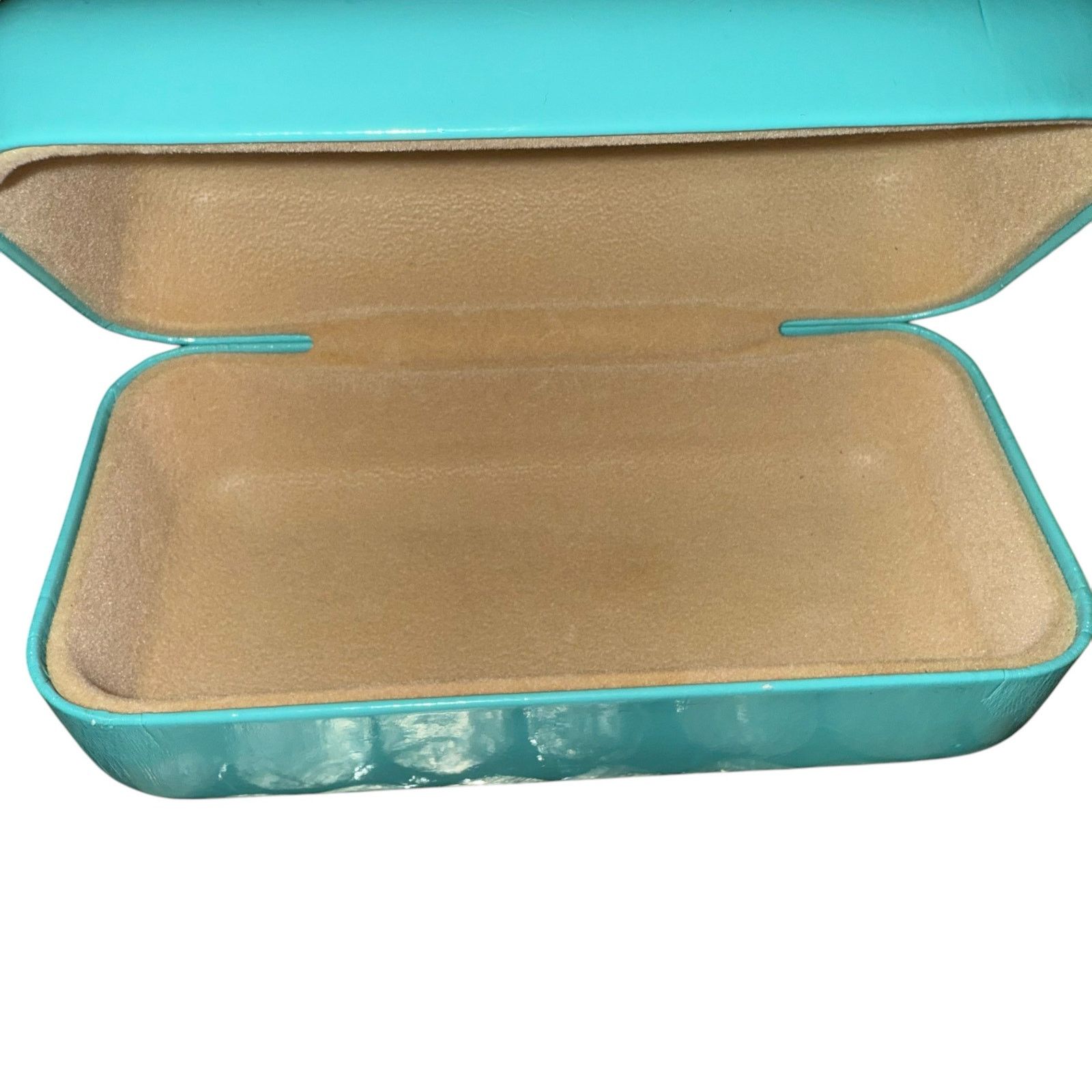 Tiffany & Co. Tiffany & Co. Turquoise Blue Hard Clam Shell Case and Cloth Size ONE SIZE - 6 Thumbnail