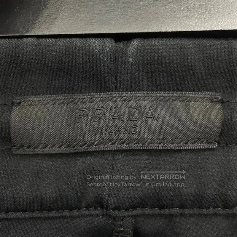 Prada Prada Black Cotton Casual Pants for Men. Size US 27 - 3 Thumbnail