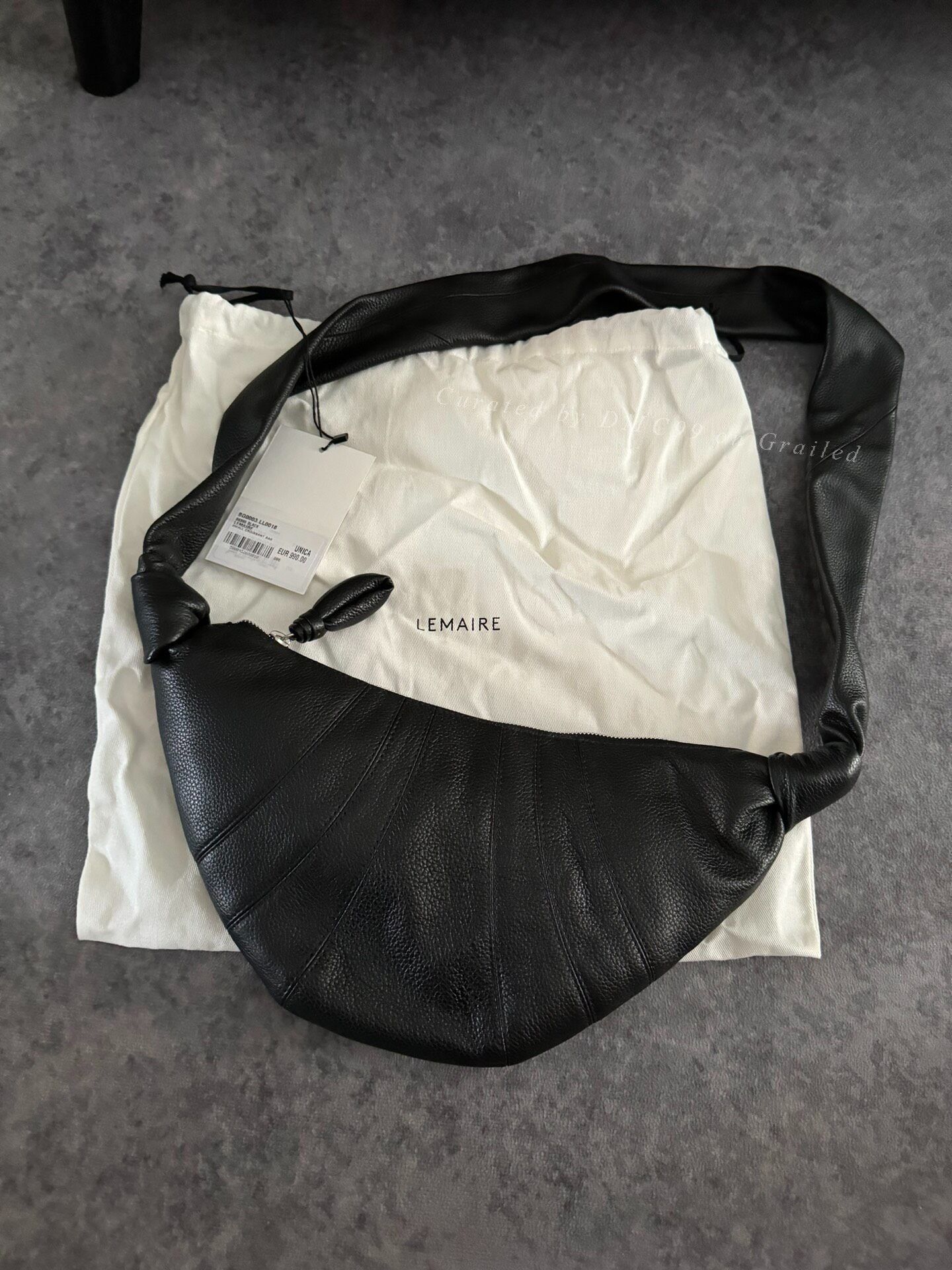 Lemaire Lemaire Croissant Small Black New Size ONE SIZE - 1 Thumbnail