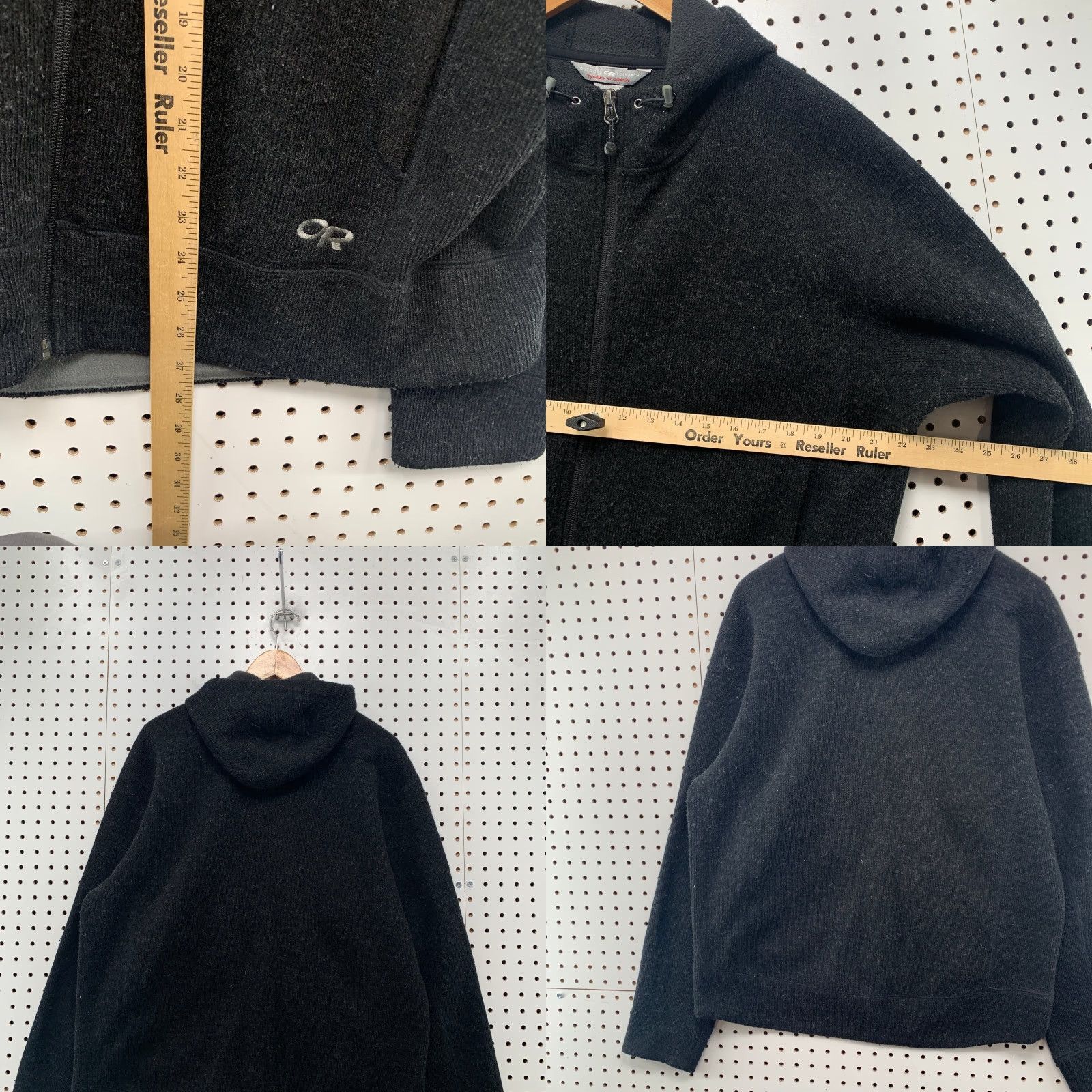 Outdoor Research Outdoor Research Wool Exit Jacket Mens Large Black Heavyweight Fleece Lined Size US L / EU 52-54 / 3 - 9 Thumbnail