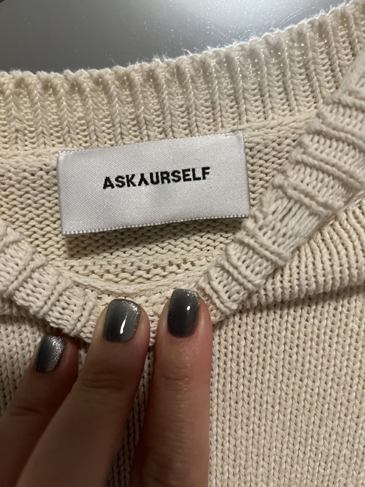 Askyurself AskYurself Knit Raw Banned Crotchet Crewneck Size US M / EU 48-50 / 2 - 5 Thumbnail