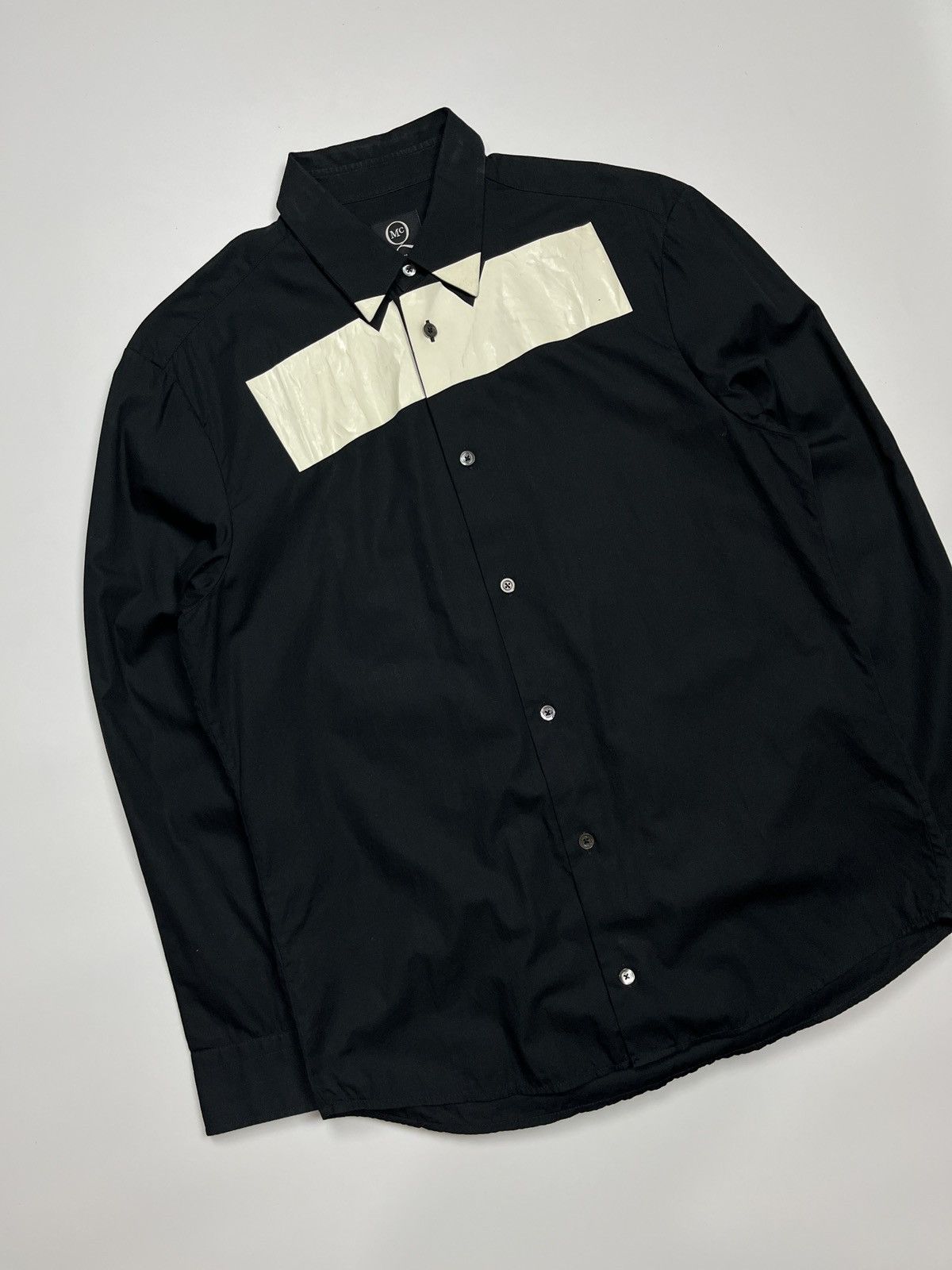 Alexander McQueen ALEXANDER MCQUEEN MCQ BLACK & WHITE TAPE SHIRT Size US M / EU 48-50 / 2 - 3 Thumbnail