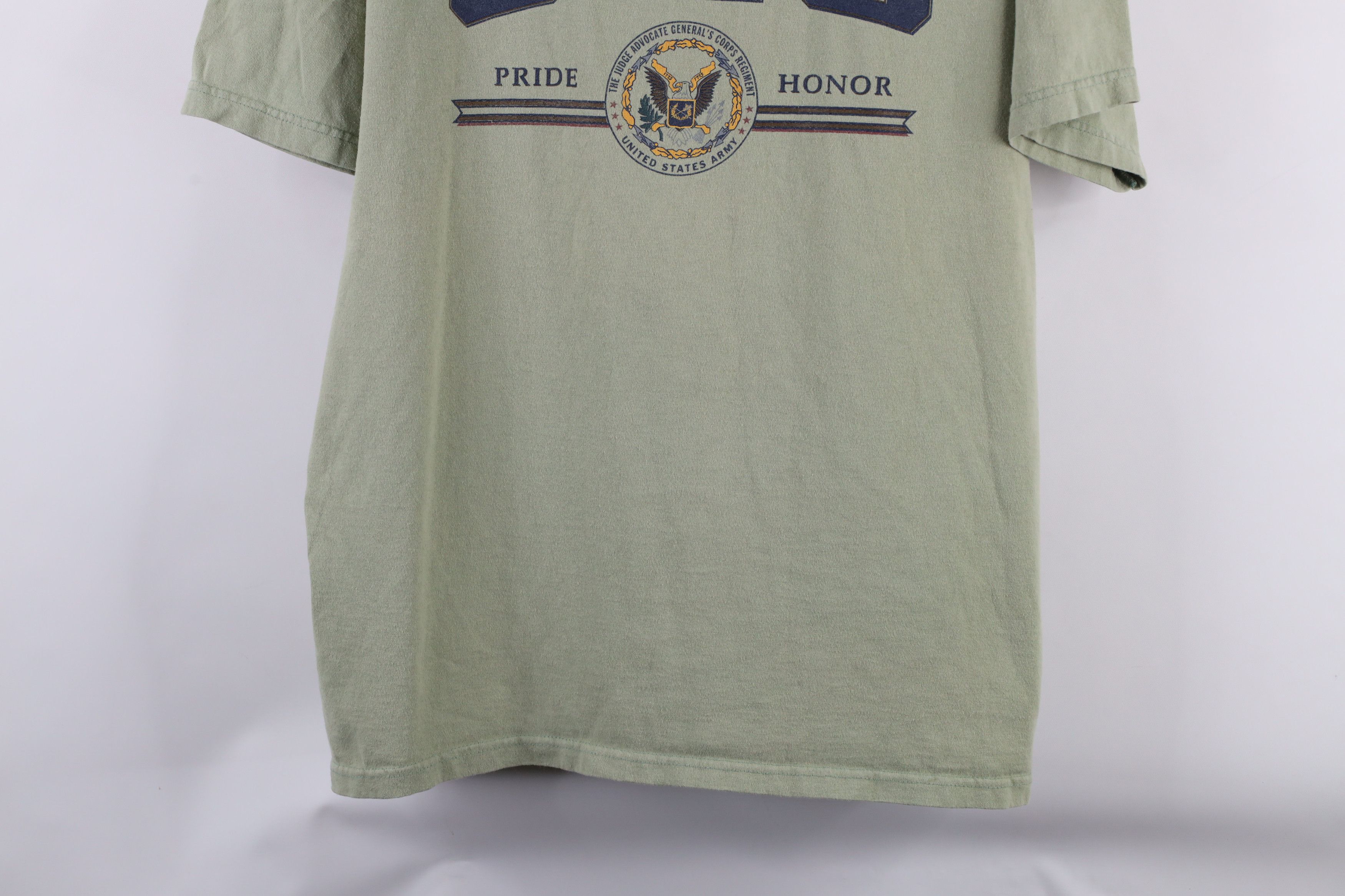 Vintage Vintage 90s Spell Out United States Army JAG Court T-Shirt Size US L / EU 52-54 / 3 - 3 Thumbnail