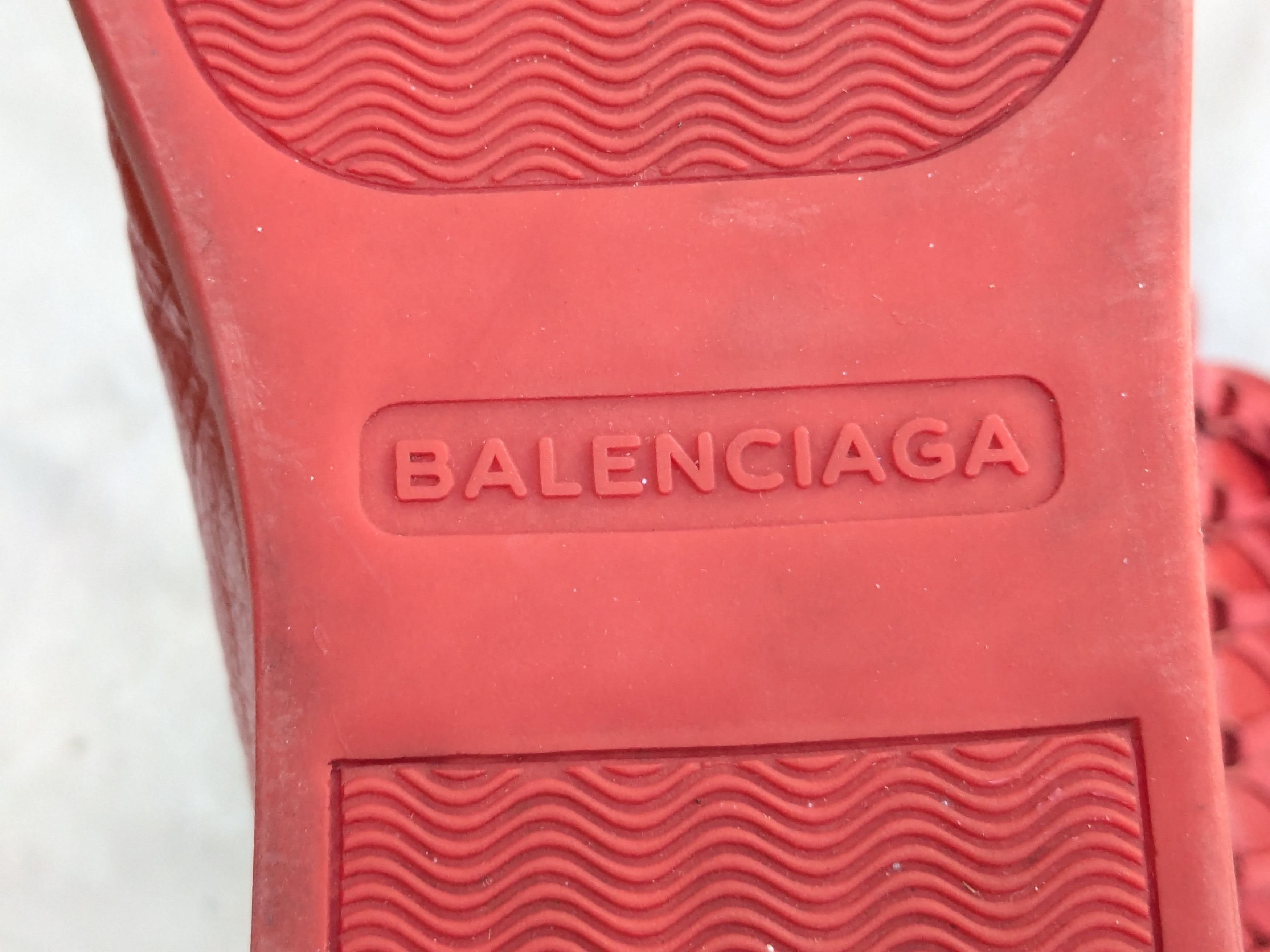 Balenciaga Balenciaga Arena Sneakers Red Black 11 Leather High Tops Size US 11 / EU 44 - 14 Thumbnail