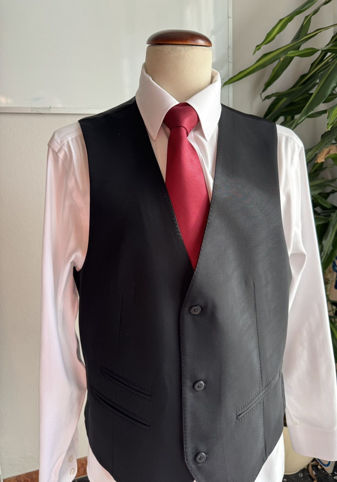 Pal Zileri Pal Ziler Black suit 52 three pieces Size 52R - 2 Thumbnail