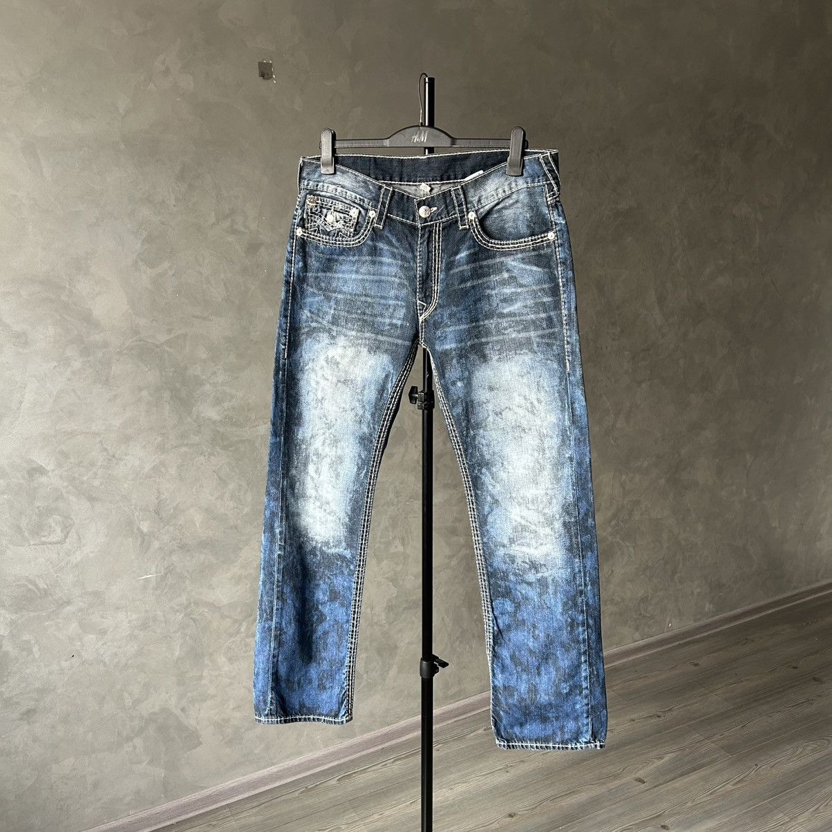 True Religion Y2K True Religion Acid Big T Jeans Size US 36 / EU 52 - 5 Thumbnail