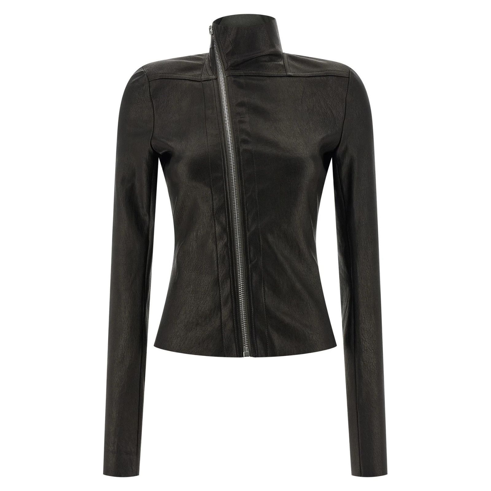 RICK OWENS Gary Black Leather Jacket New & Authentic (Women'