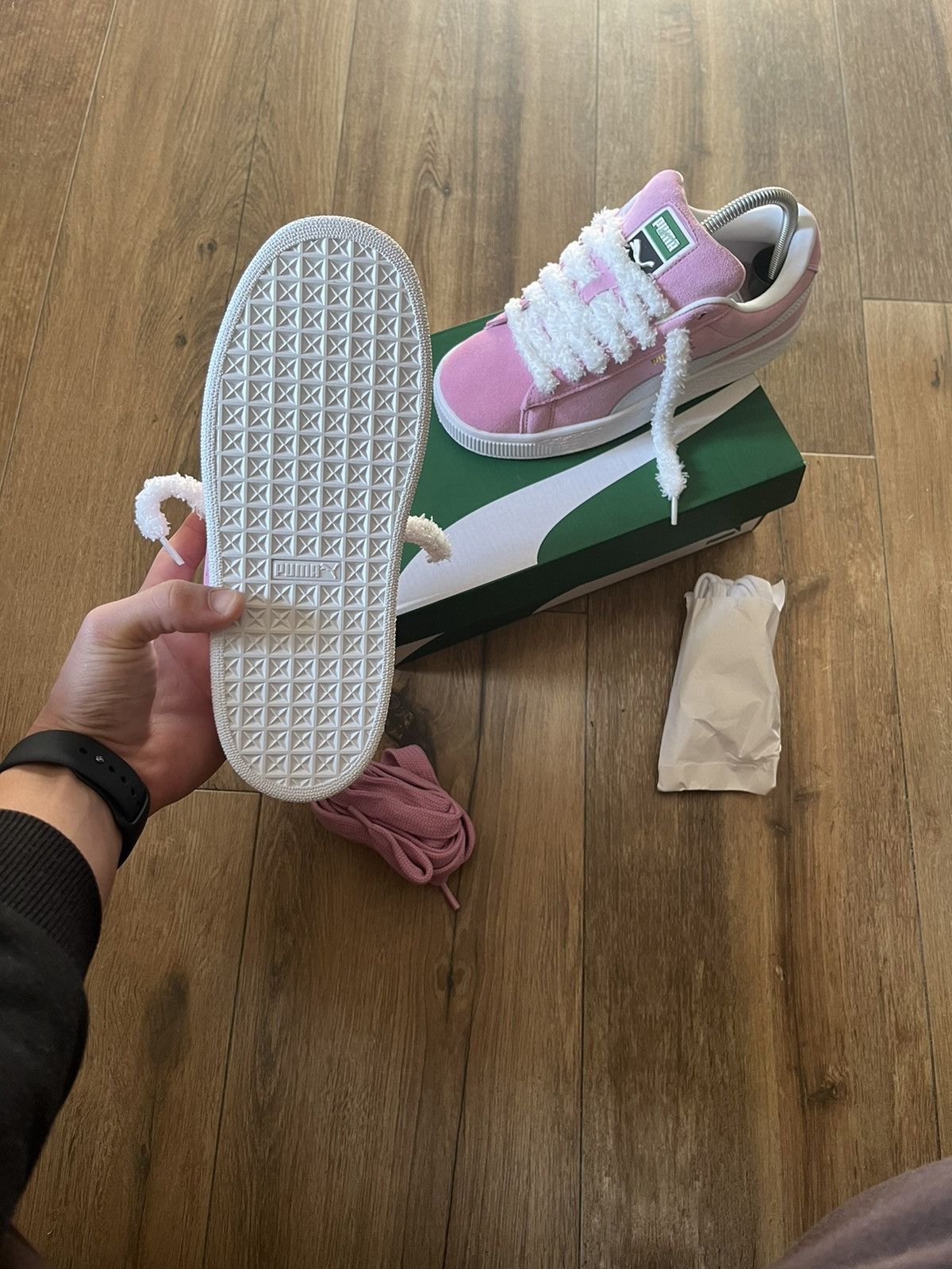 Puma Puma Suede XL Custom Pink Size US 7.5 / IT 37.5 - 3 Thumbnail