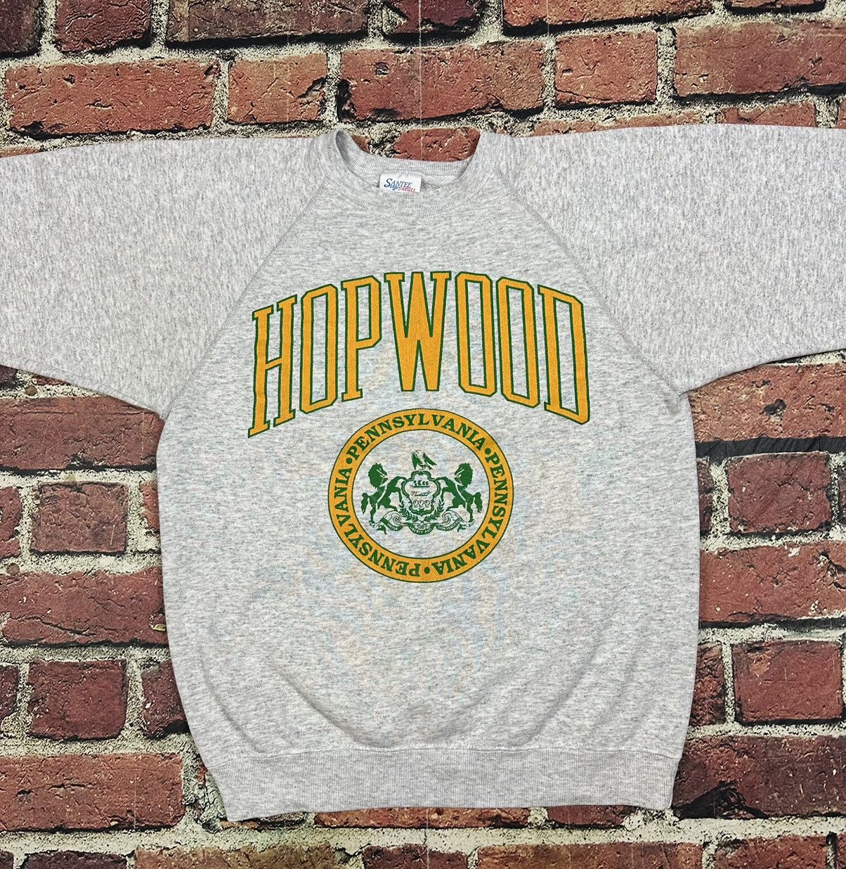 Other Vintage HOPWOOD Pennsylvania Raglan Crewneck Sweatshirt 80s Size US L / EU 52-54 / 3 - 2 Thumbnail