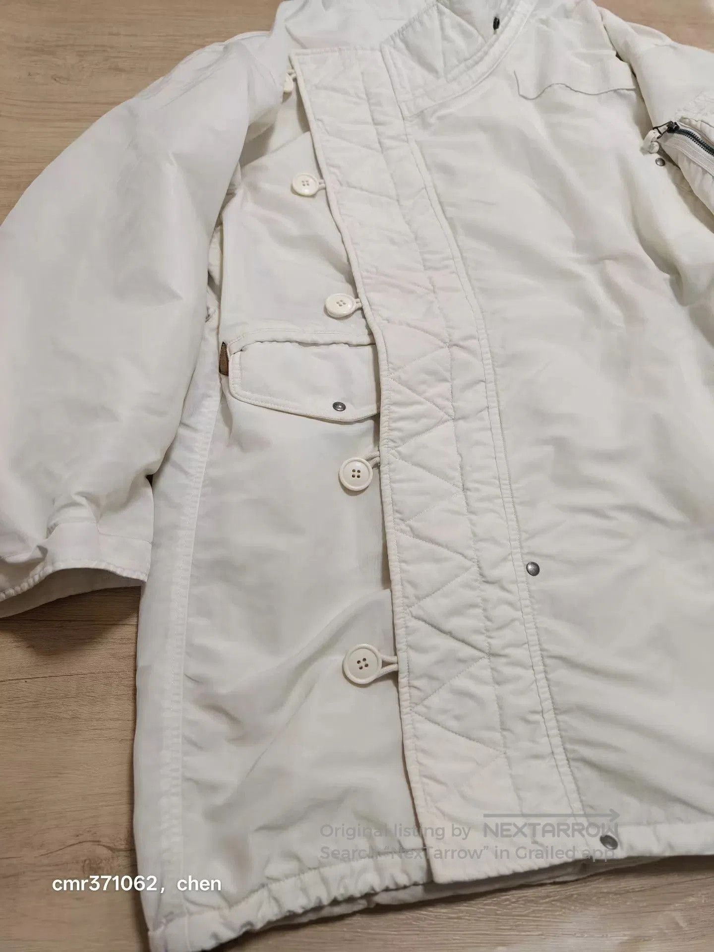 Visvim White Long Insulated Coat . Size US M / EU 48-50 / 2 - 3 Thumbnail