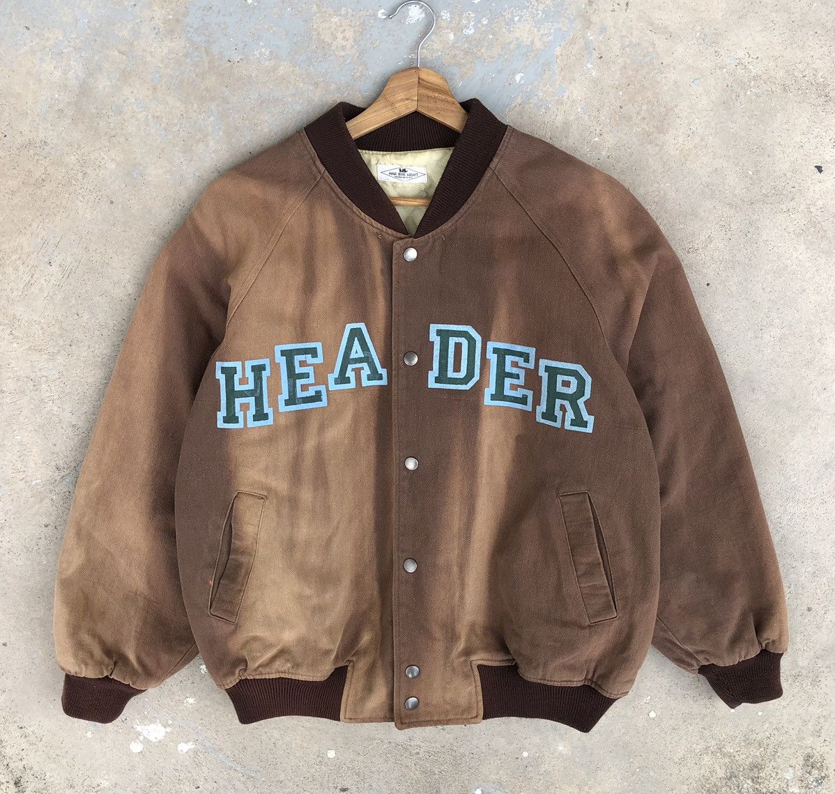 Vintage Vintage HAR BOR LIGHT HEADER FADED Bomber Jacket Size US L / EU 52-54 / 3 - 1 Thumbnail