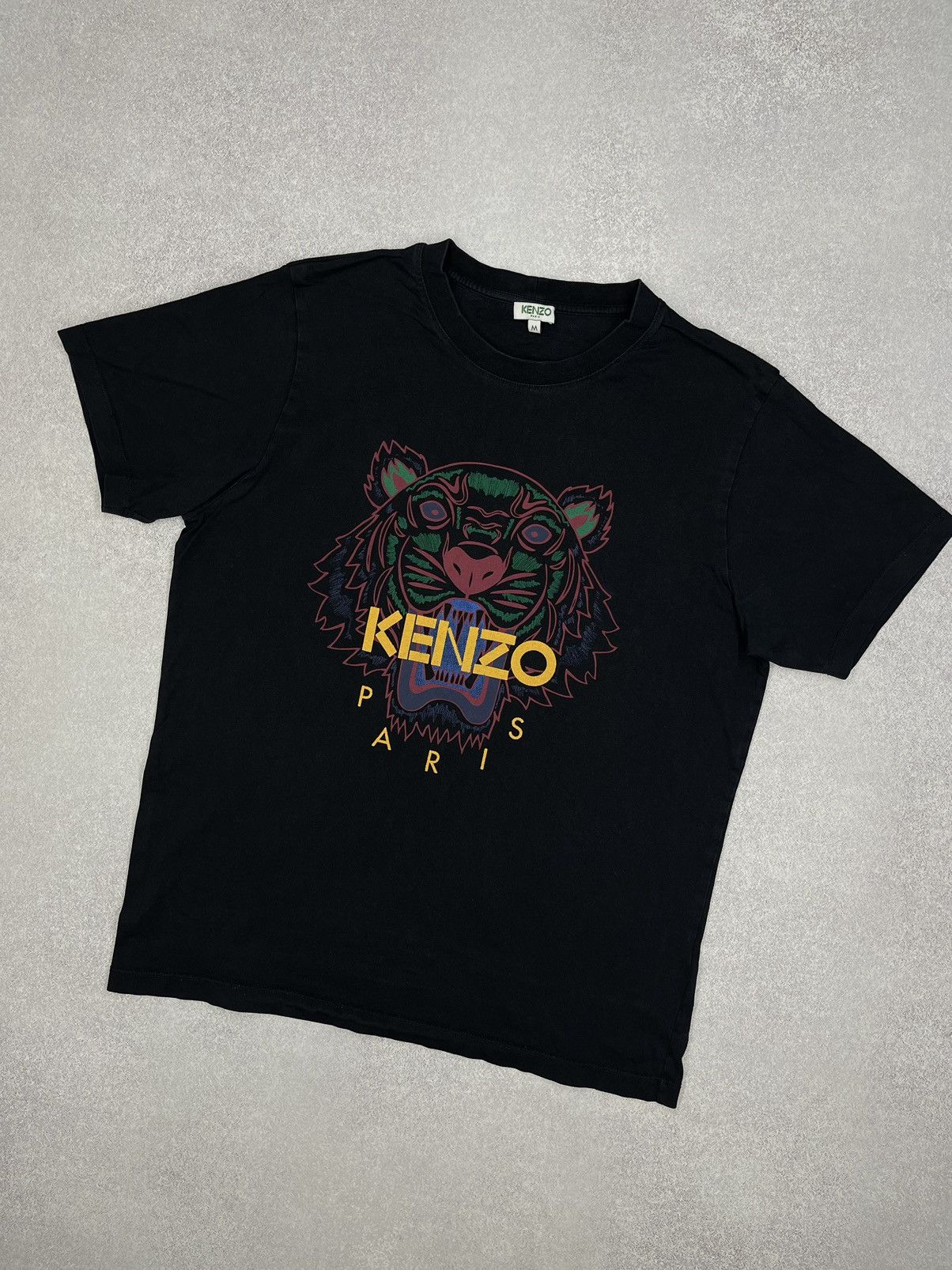 KENZO｜ (FF5 5TS527 4SG 02) KENZO Happy Tiger' embroidered T-shirt in cotton | Men's | KENZO