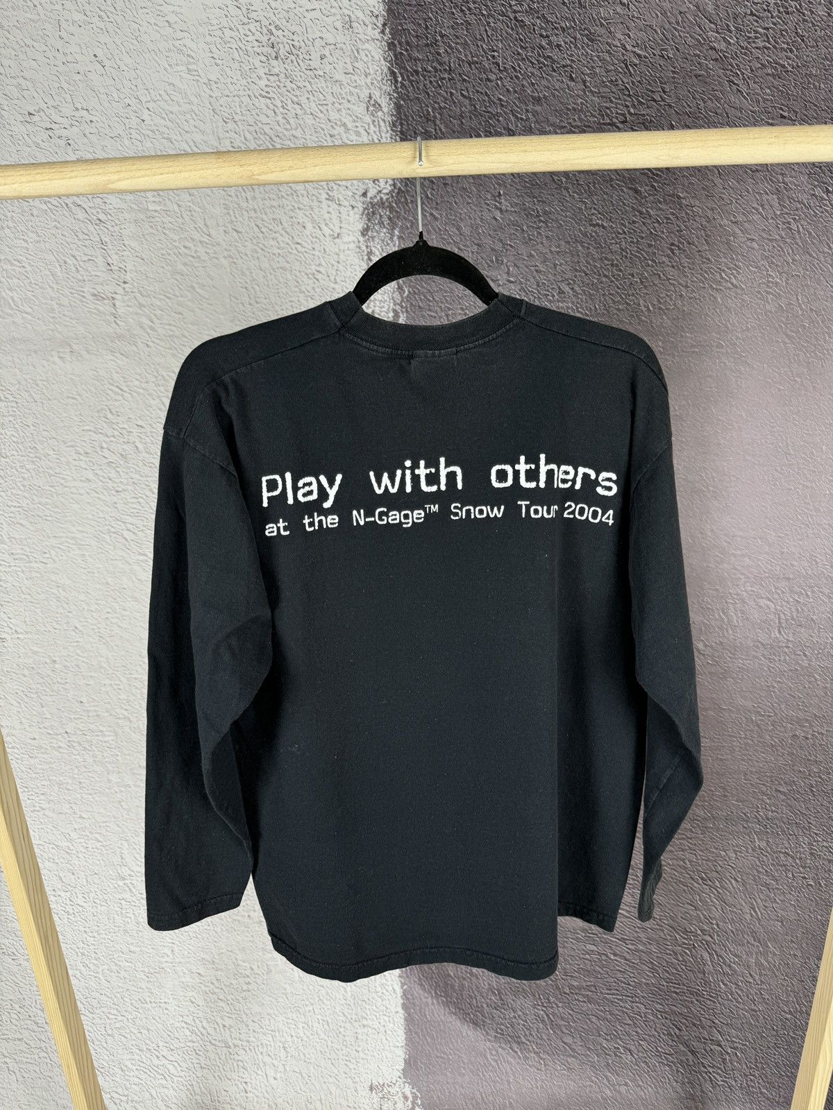 Band Tees × Vintage Vintage 2004 Nokia N-Gage Snow Tour rare long sleeve tee Size US M / EU 48-50 / 2 - 2 Thumbnail