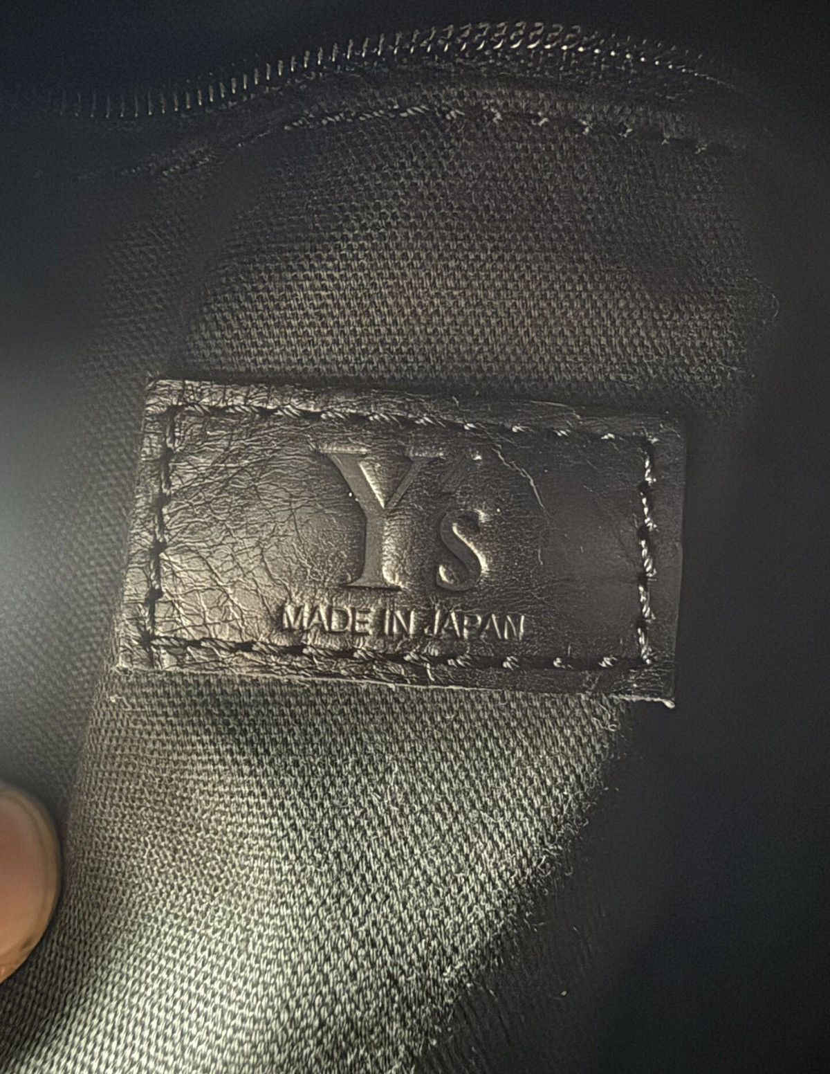 Yohji Yamamoto Yohji Yamamoto Y's Washed Fabric & Cowhide Backpack Size ONE SIZE - 6 Thumbnail