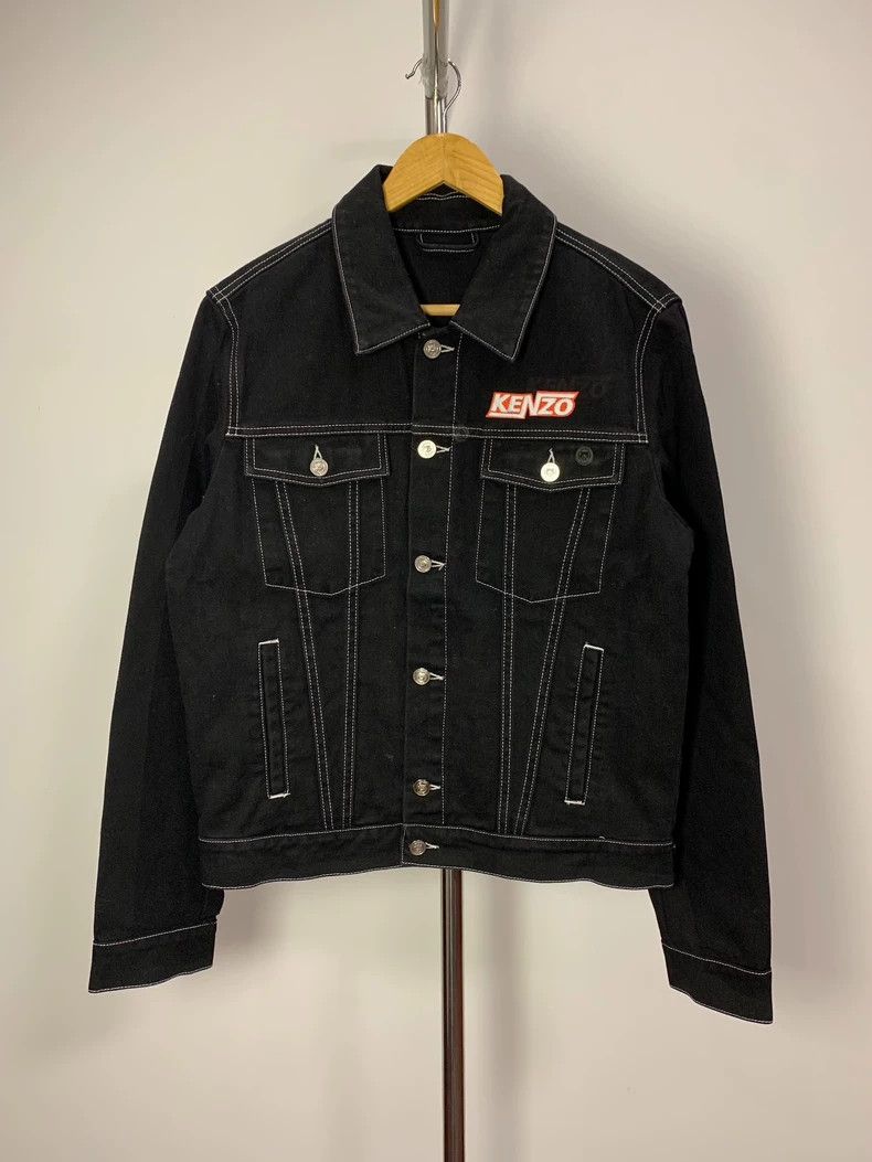 Kenzo KENZO Black denim jacket coat Size US S / EU 44-46 / 1 - 1 Thumbnail
