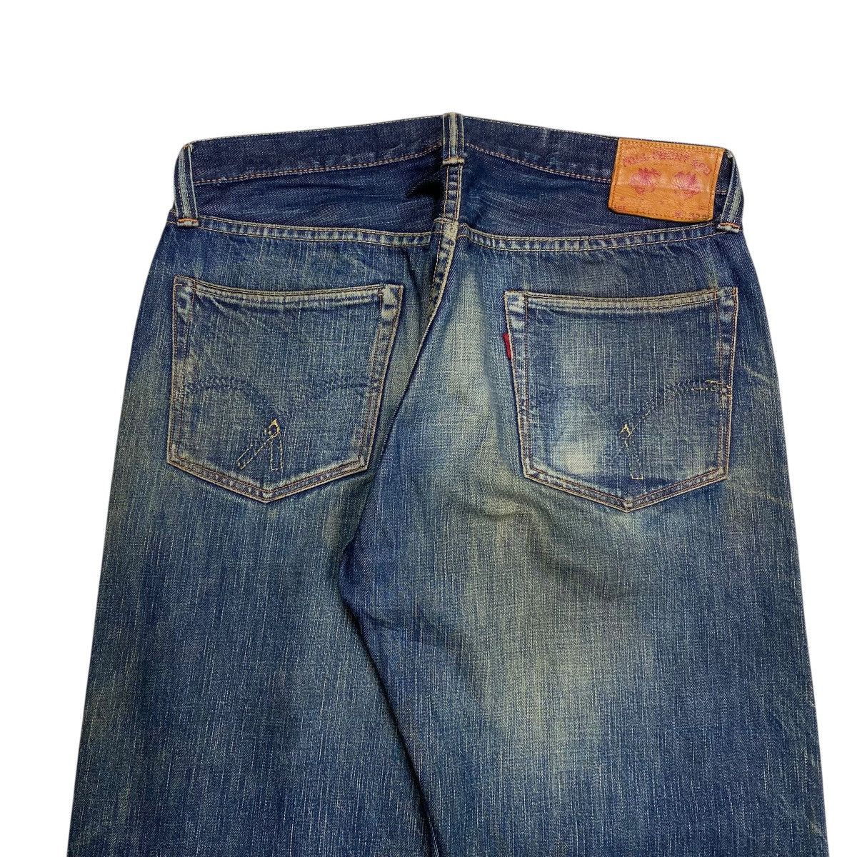 Full Count & Co. Fullcount & Co. Lot 1101 Faded Distress Denim Selvedge Pants Size US 33 - 10 Thumbnail