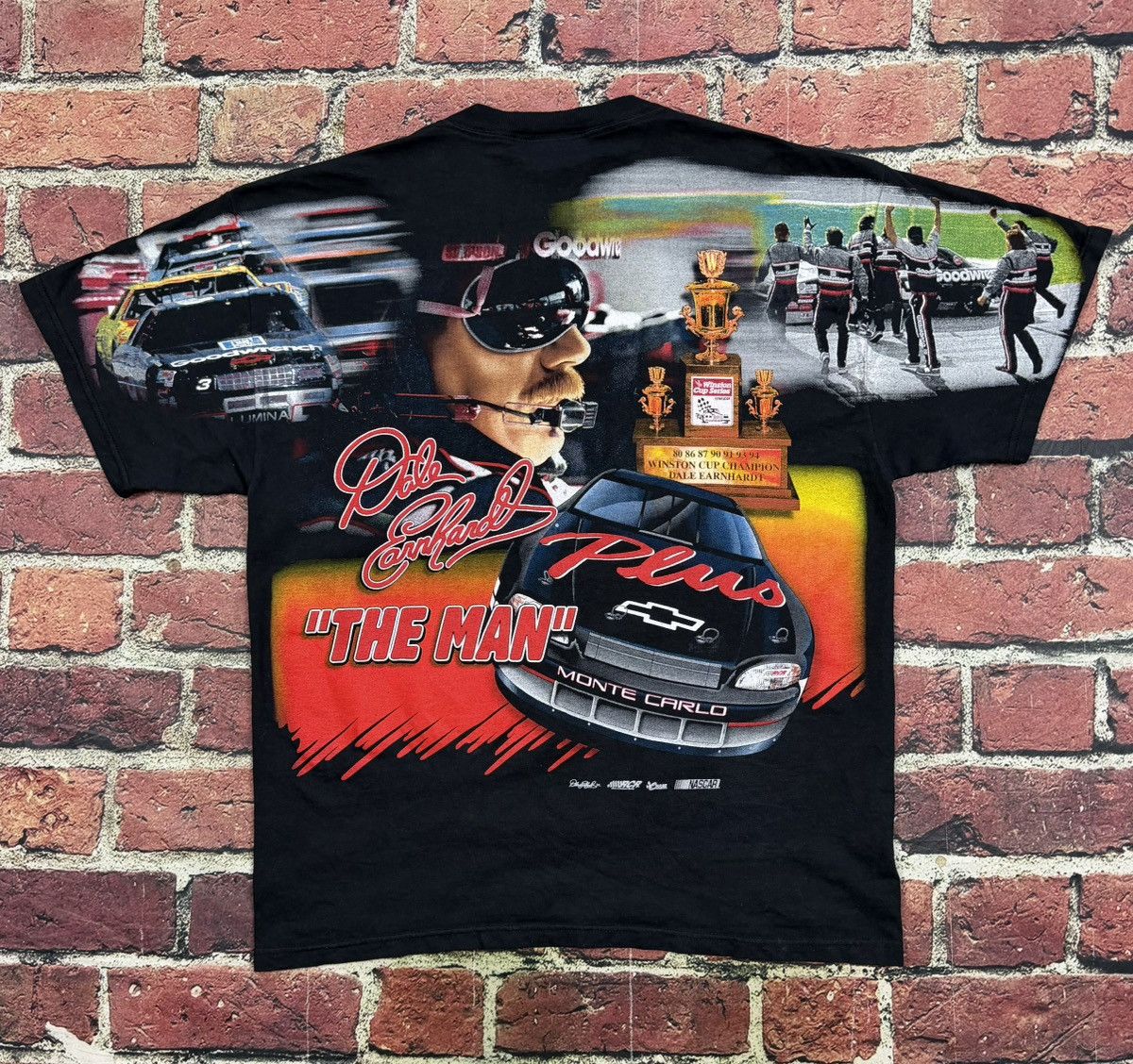 Chase Authentics Vintage Dale Earnhardt Tee Evolution Of The Man AOP Nascar Size US L / EU 52-54 / 3 - 2 Thumbnail