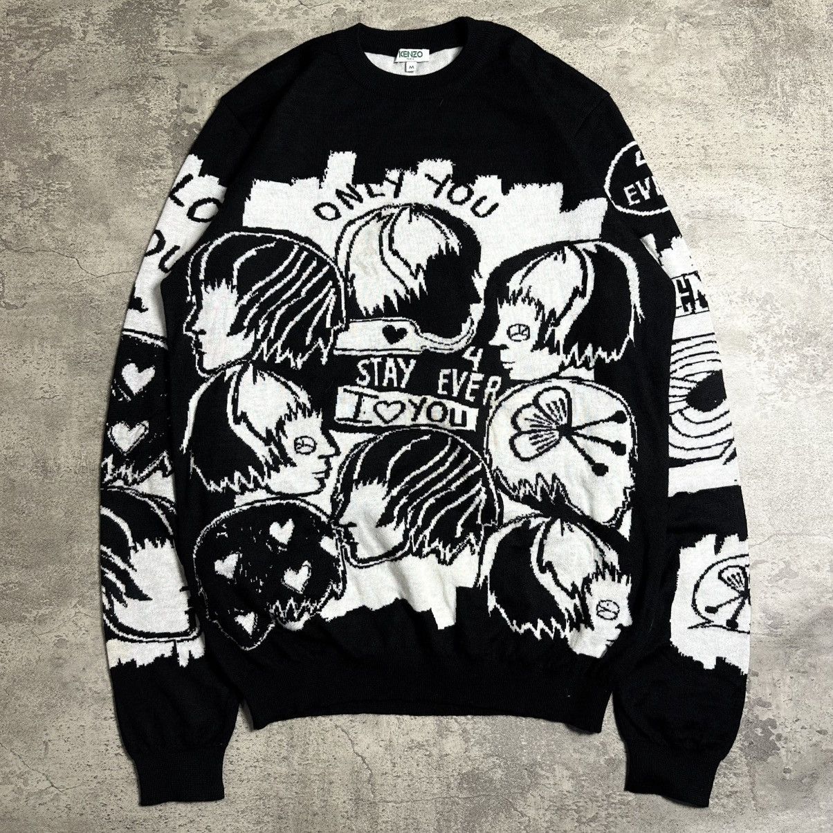 Kenzo Kenzo Musicians Jacquard Knitwear Size US M / EU 48-50 / 2 - 3 Thumbnail