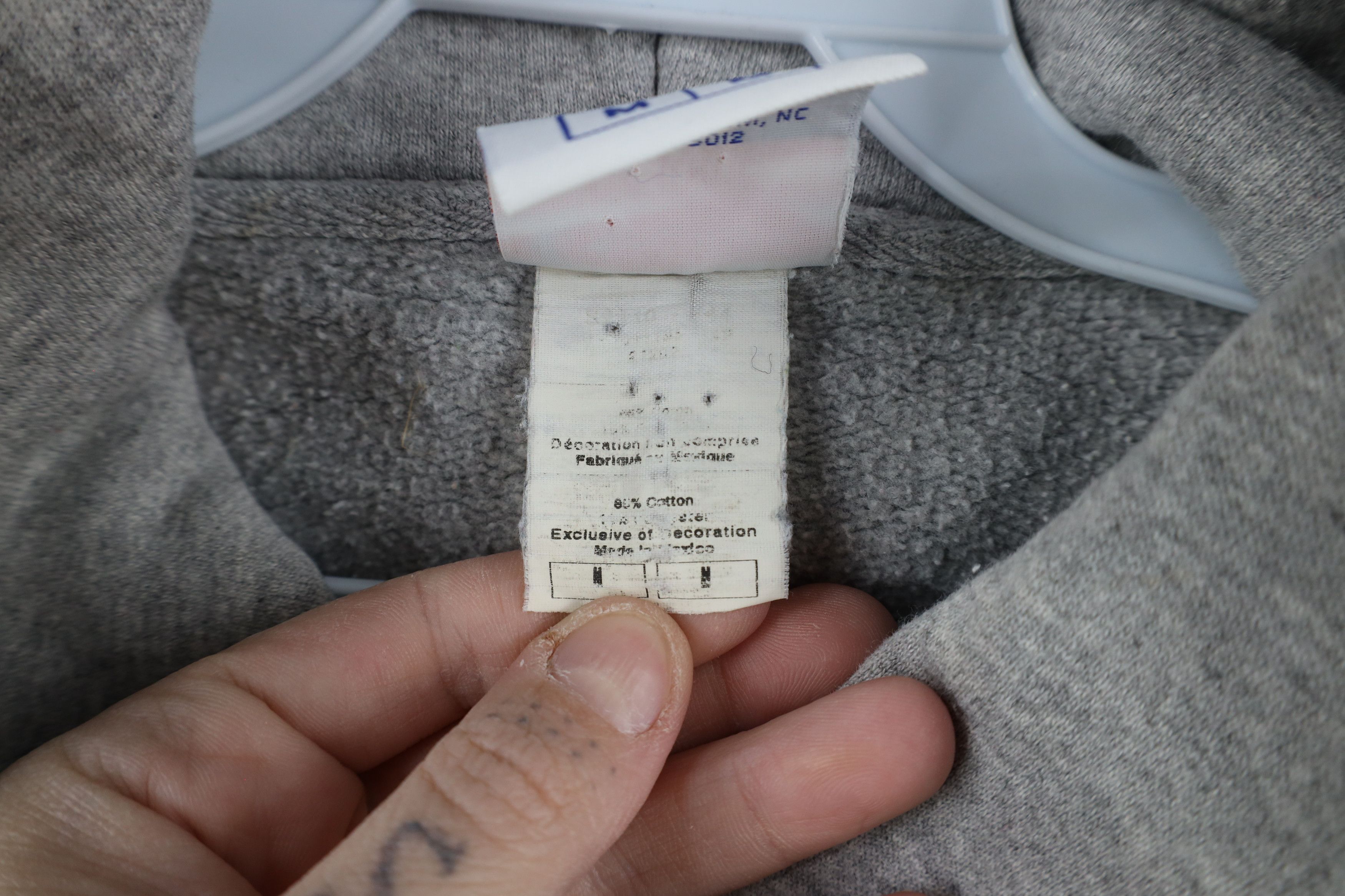 Champion × Vintage Vintage 90s Champion Classic Logo Hoodie Sweatshirt Gray Size US M / EU 48-50 / 2 - 11 Thumbnail