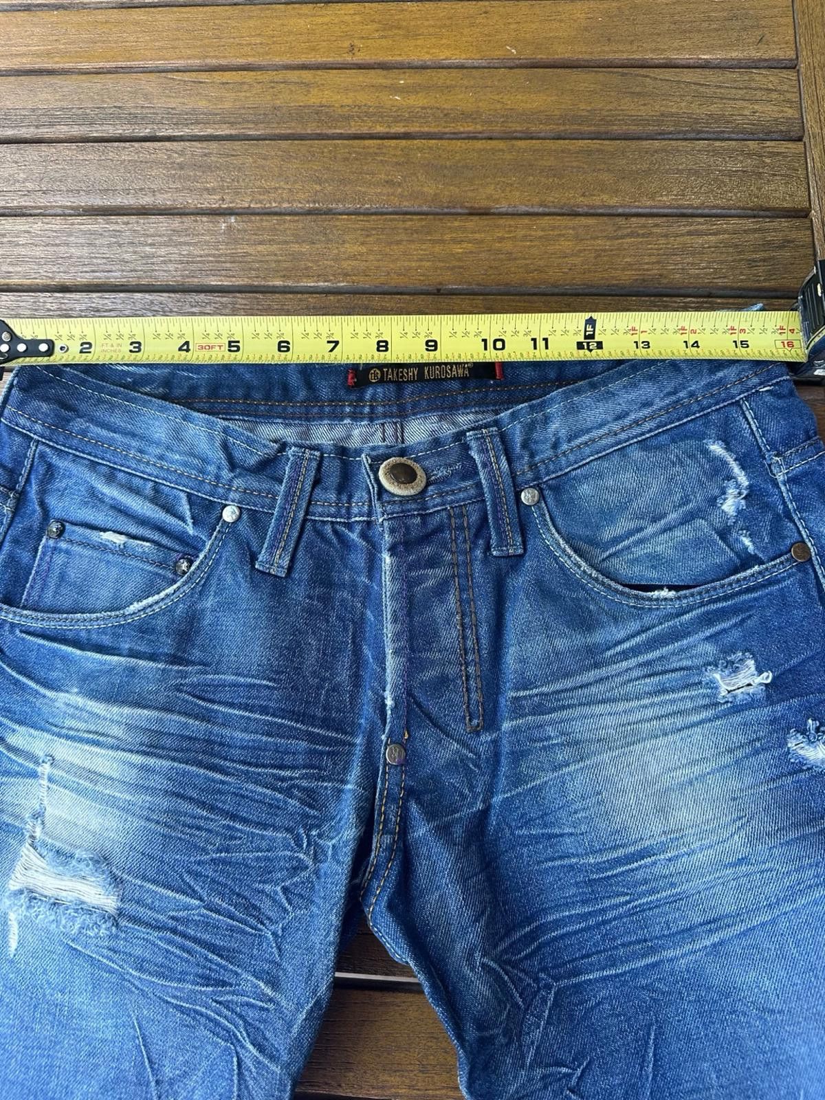Takeshy Kurosawa Takeshy Kurosawa Distressed Jeans 32x32 made in Italy Size US 32 / EU 48 - 6 Thumbnail