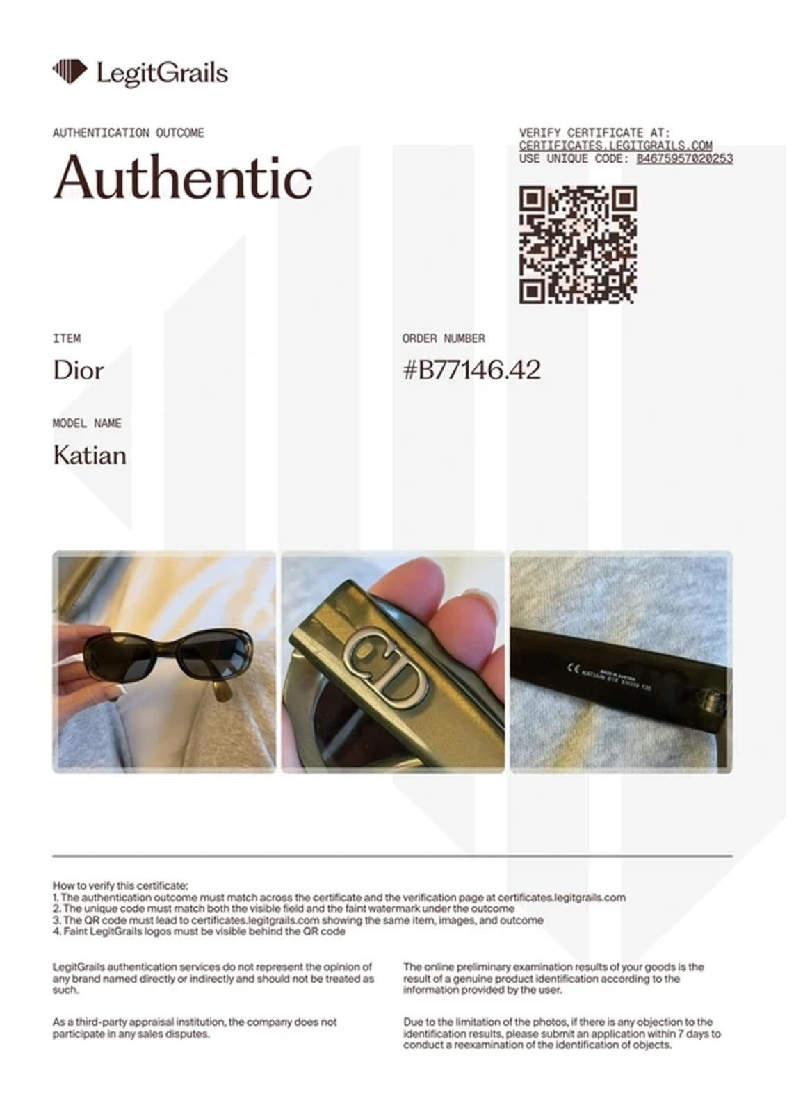 Dior Christian Dior sunglasses Size ONE SIZE - 3 Thumbnail