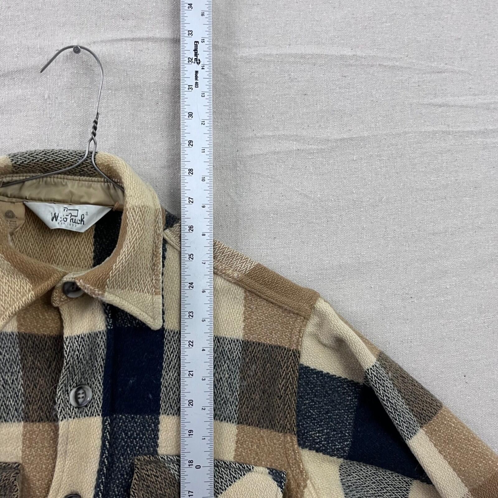 Other Woolrich Plaid Flannel Shirt Mens Medium Brown Tan Heavy Woo Size US M / EU 48-50 / 2 - 6 Thumbnail