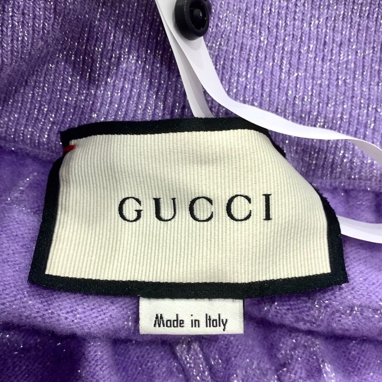 Gucci [Gucci] Monogram Print Purple Wool Knit Jogger Pants XS Size 28" / US 6 / IT 42 - 4 Thumbnail