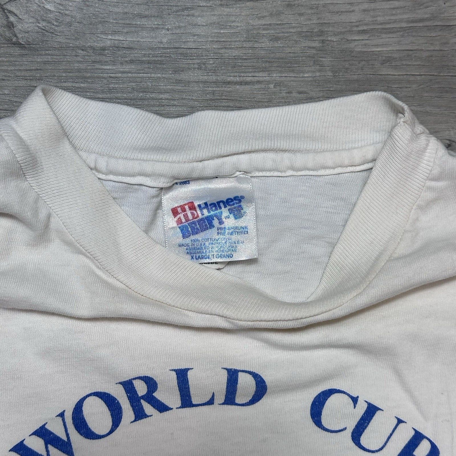 Hanes Vintage Figure Skating 1993 World Cup Long Sleeve T-Shirt Size US XL / EU 56 / 4 - 9 Thumbnail