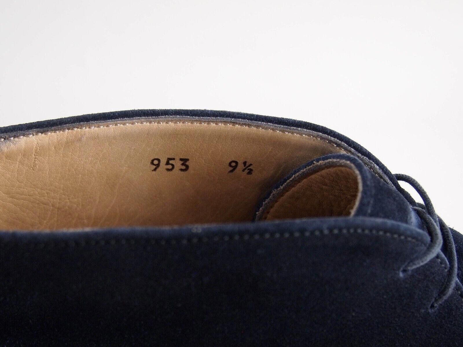 Designer Harris Firenze Chukka Boots Blue Suede Mens US 10.5 EU 43.5 Size US 10.5 / EU 43-44 - 7 Thumbnail