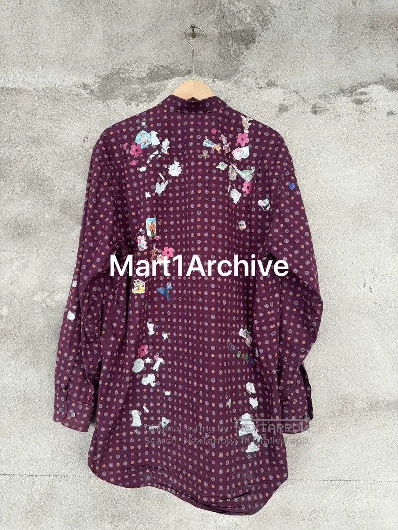 Vetements VETEMENTS Purple cashew flower sticker shirt Size US XS / EU 42 / 0 - 2 Thumbnail