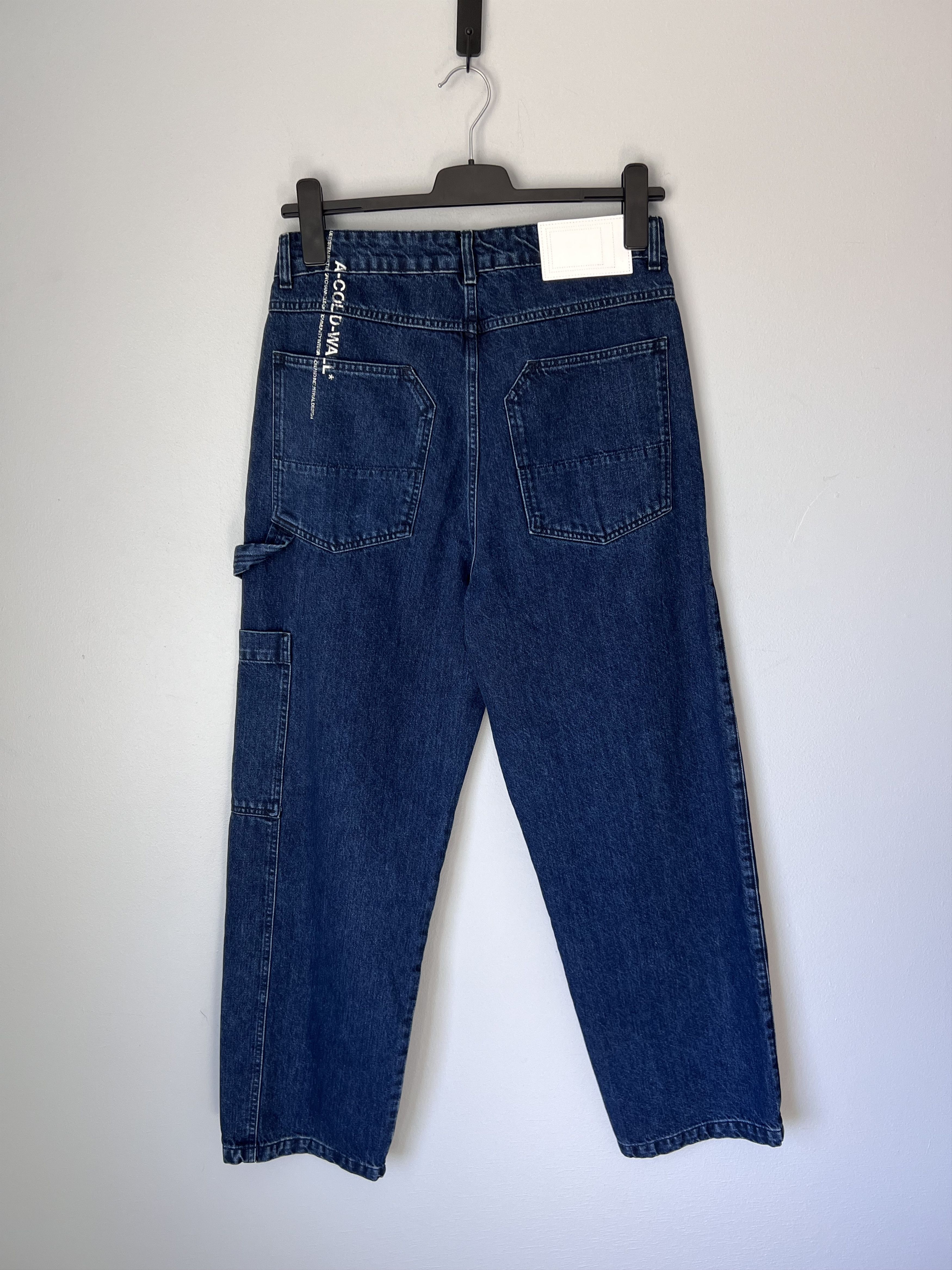 A-COLD-WALL* A Cold Wall Discourse Cargo Jeans in Blue Size US 32 / EU 48 - 4 Thumbnail