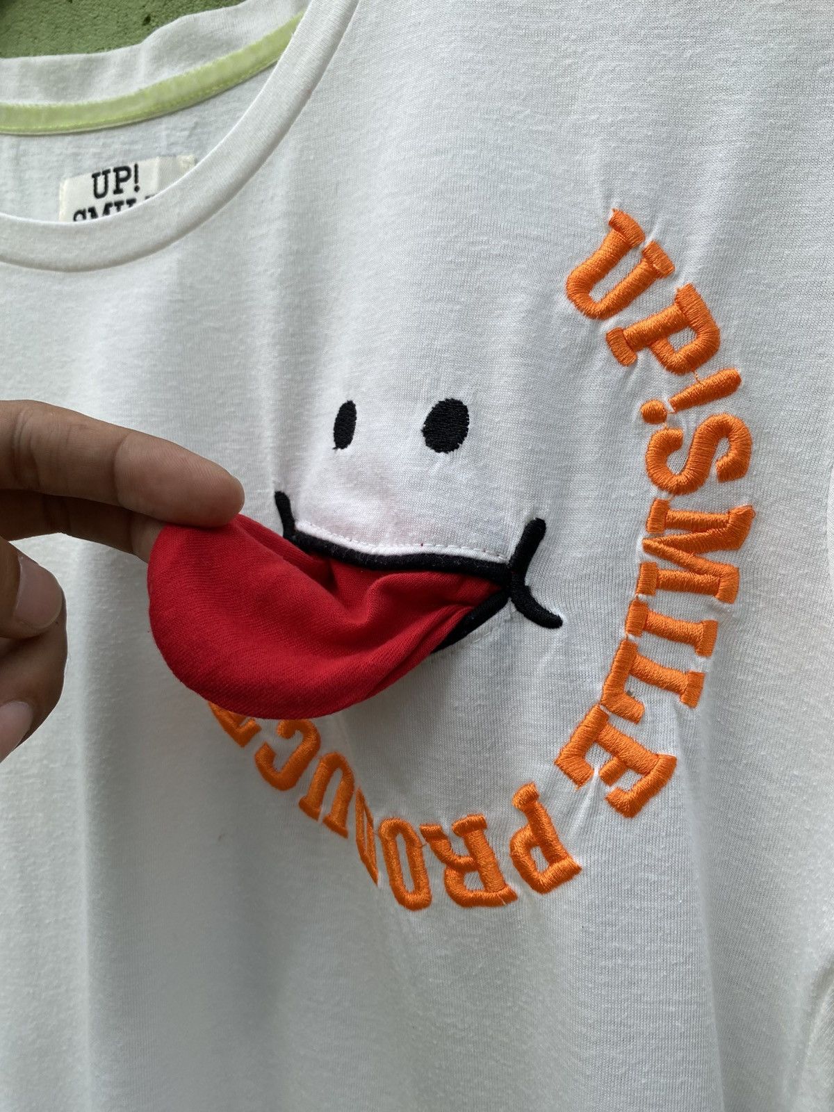 Japanese Brand Up! Smile Cartoon Tongue Patch Tee Cute Backpack 3D Japanese Size L / US 10 / IT 46 - 8 Thumbnail