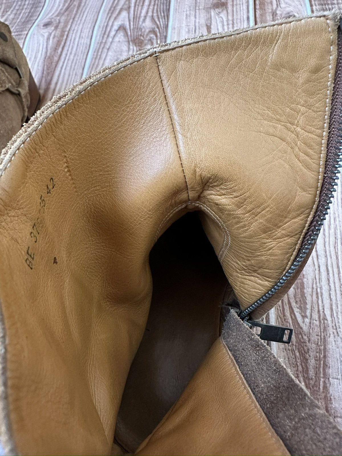 Saint Laurent Paris Hedi Slimane Saint Laurent Wyatt Harness Camel suede Boots Size US 9 / EU 42 - 19 Thumbnail