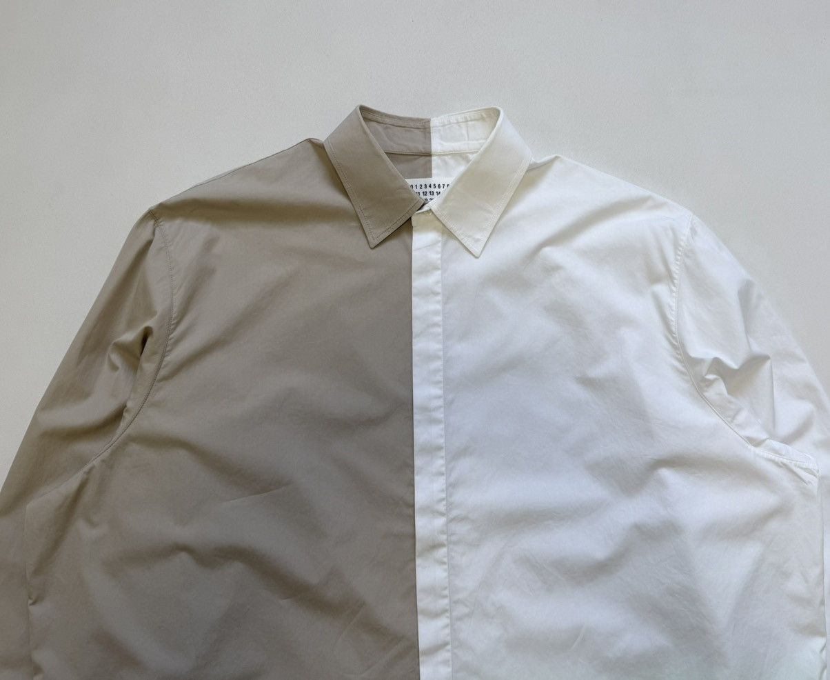 Maison Margiela A/W 17 Sample Split Colour Spray Paint Print Shirt Size US XL / EU 56 / 4 - 4 Thumbnail