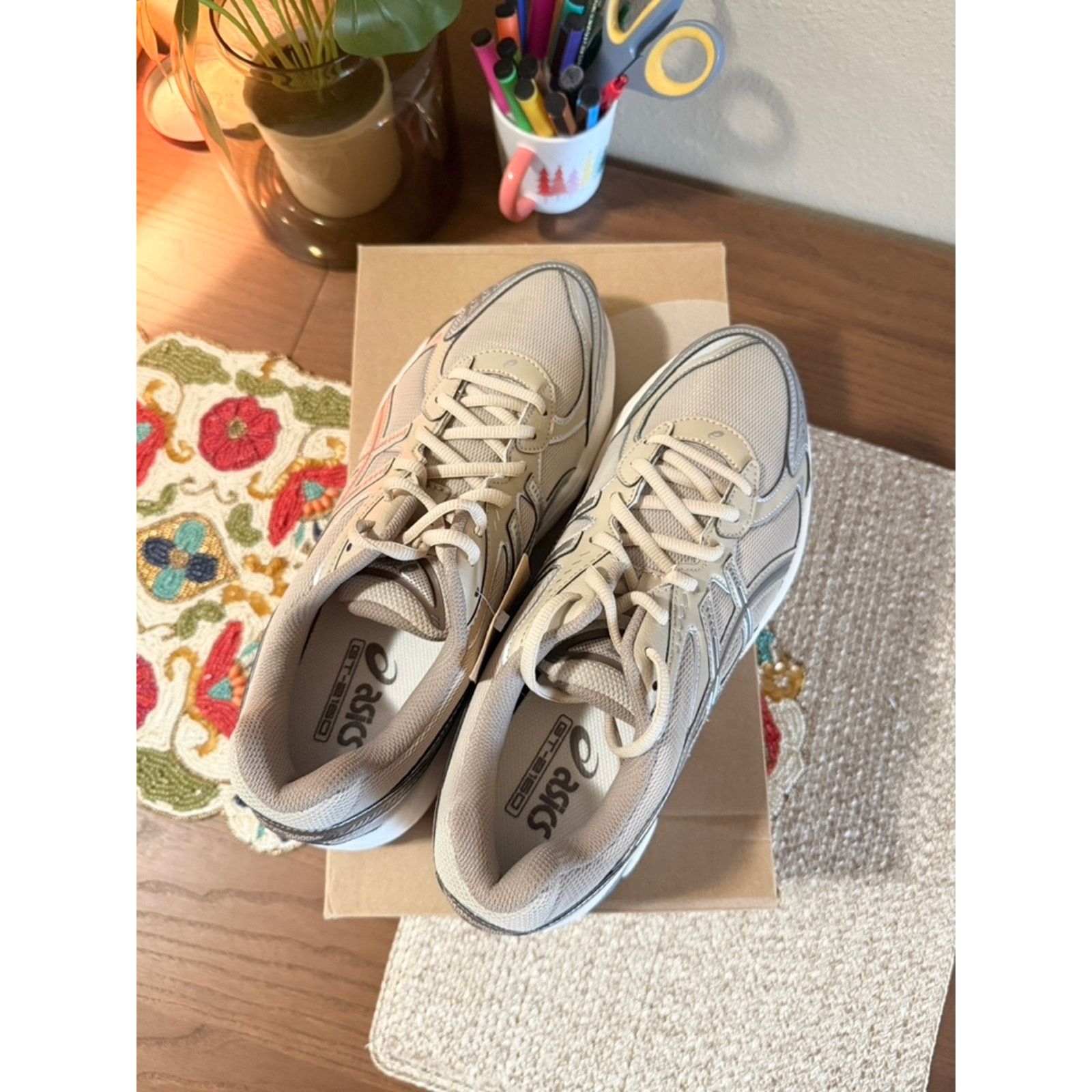 Asics Asics GT-2160 Feather Grey Brown Storm Silver Gel NYC Wood Size US 10.5 / EU 43-44 - 5 Thumbnail