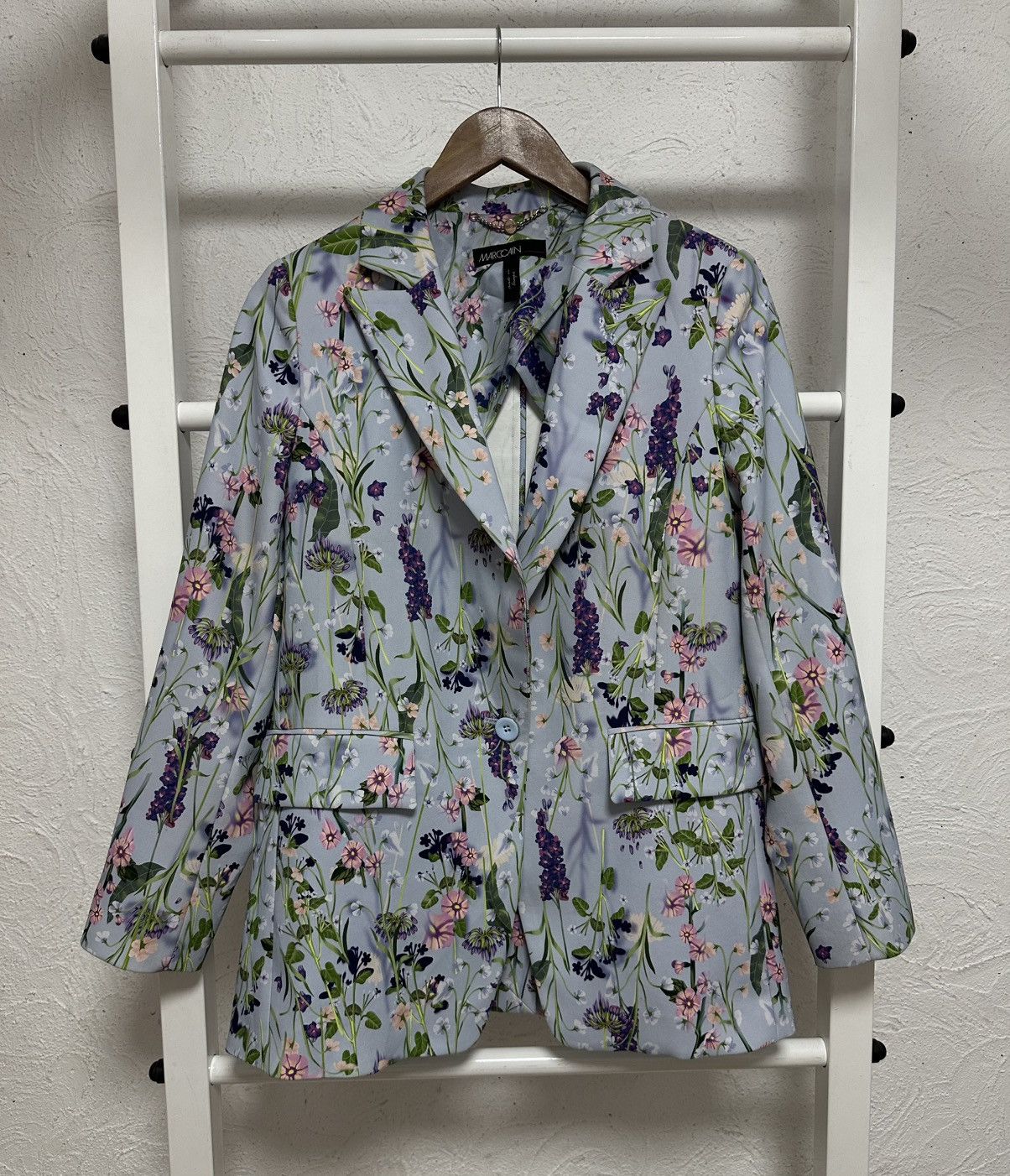 Other Marccain Floral Blazer Women’s Size S Made in Romania Size S / US 4 / IT 40 - 1 Thumbnail
