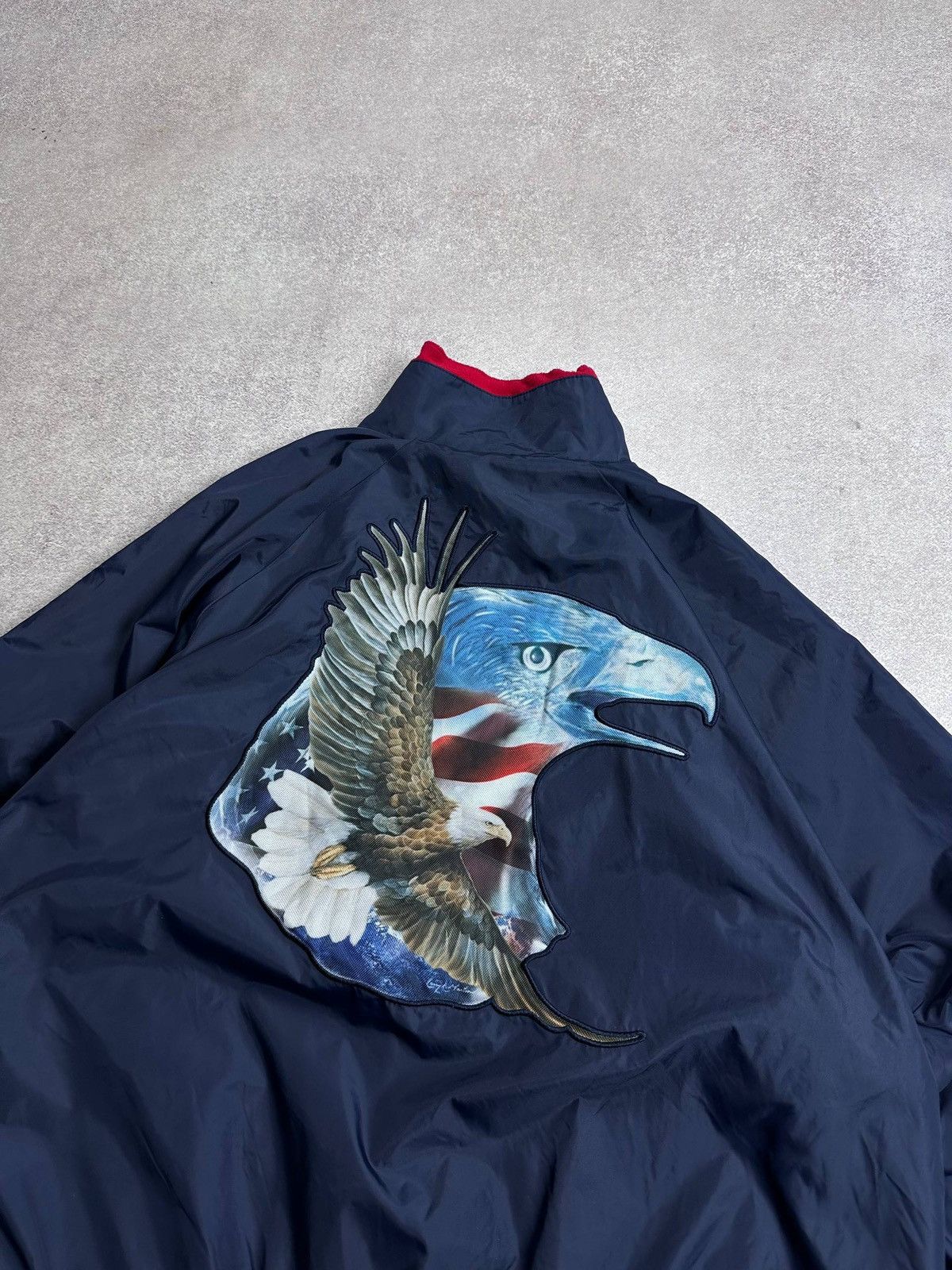 Vintage Vintage USA Eagle Reversible Bomber Jacket XL Size US XL / EU 56 / 4 - 2 Thumbnail