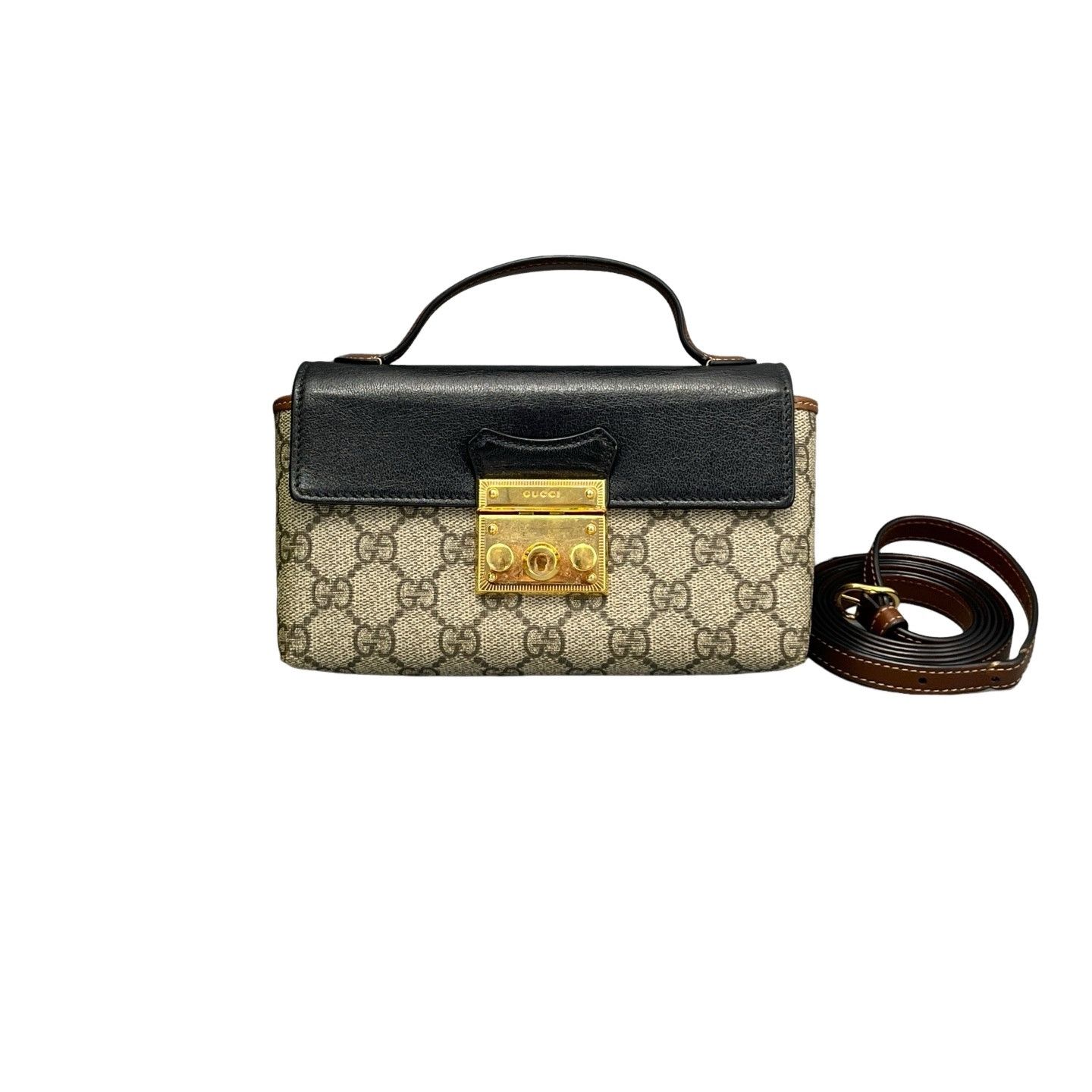 Gucci Gucci Padlock Mini GG Supreme Crossbody Bag Size ONE SIZE - 1 Thumbnail