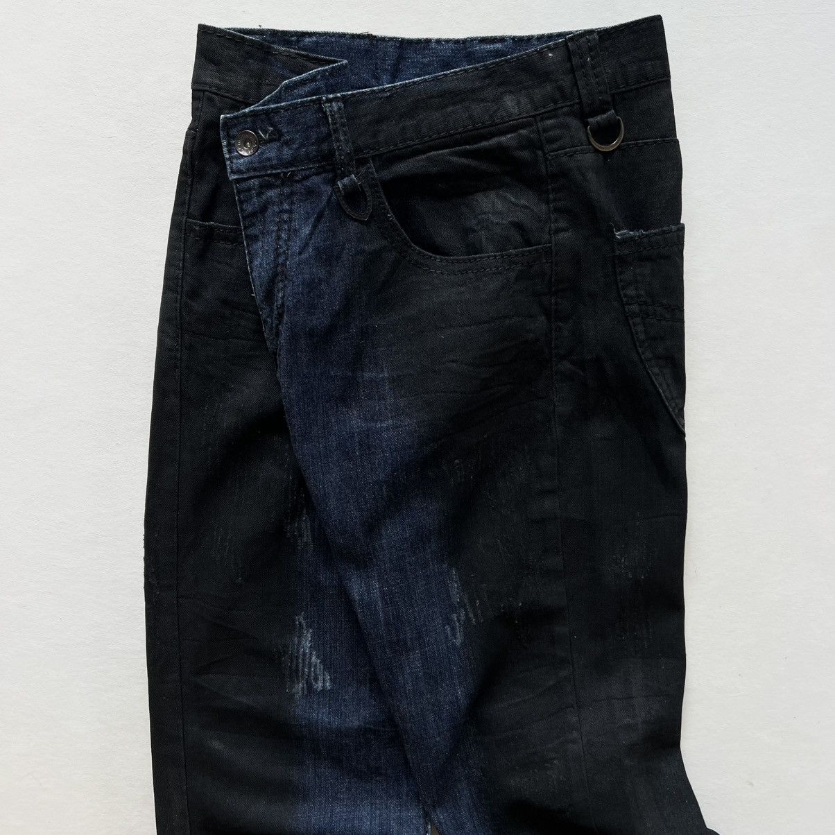 Japanese Brand × Tornado Mart × semanticdesign SEMANTIC DESIGN 2TONE FLARE JEANS Size US 34 / EU 50 - 3 Thumbnail