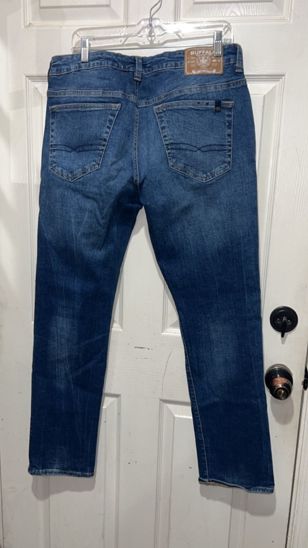 Buffalo David Bitton Men's Buffalo David Bitton Slim Straight Jeans Waist 33 Blue Size US 33 - 4 Thumbnail