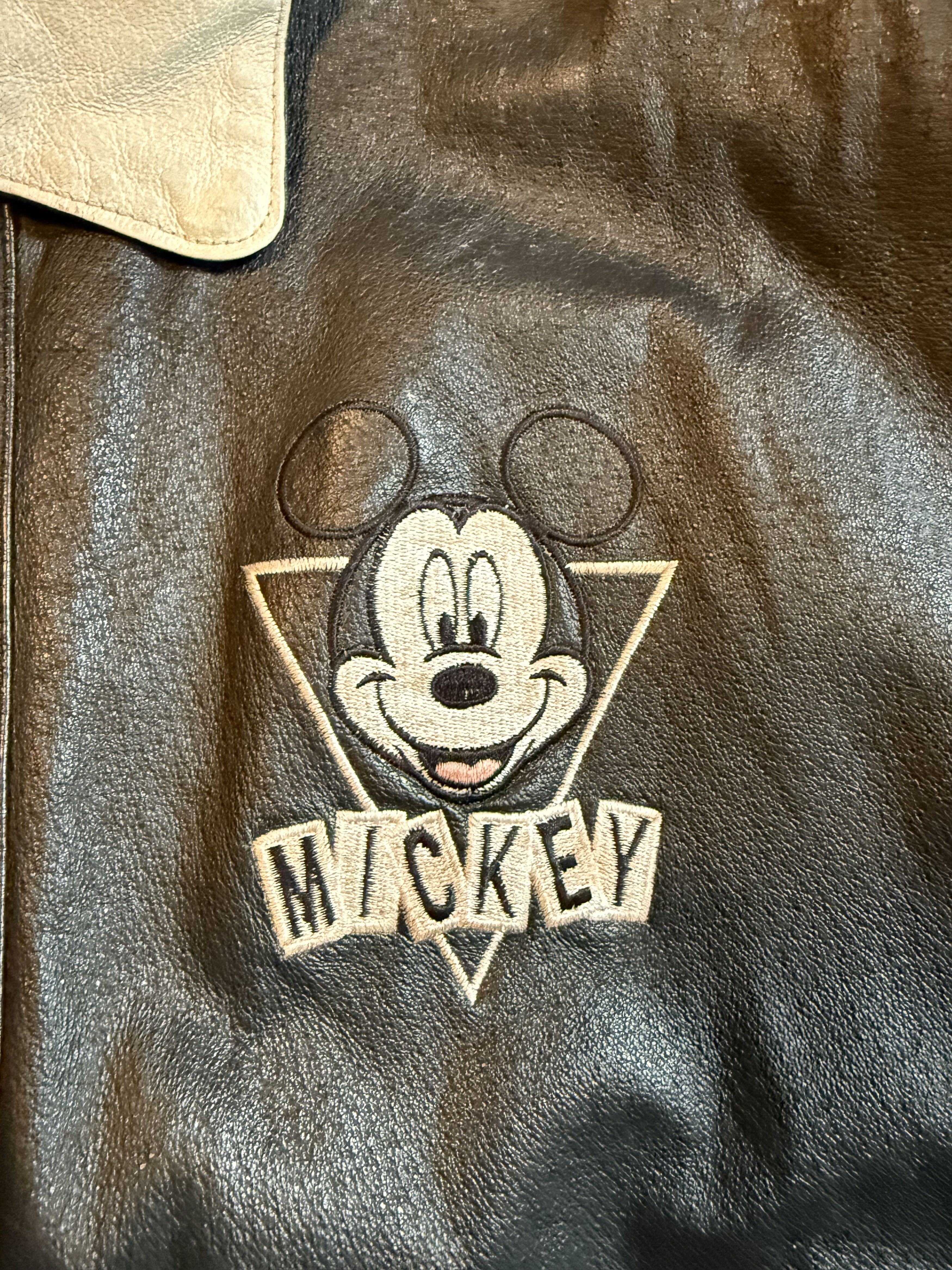 Mickey Unlimited Vintage Disney Mickey Black Leather Jacket – M Size US M / EU 48-50 / 2 - 5 Thumbnail