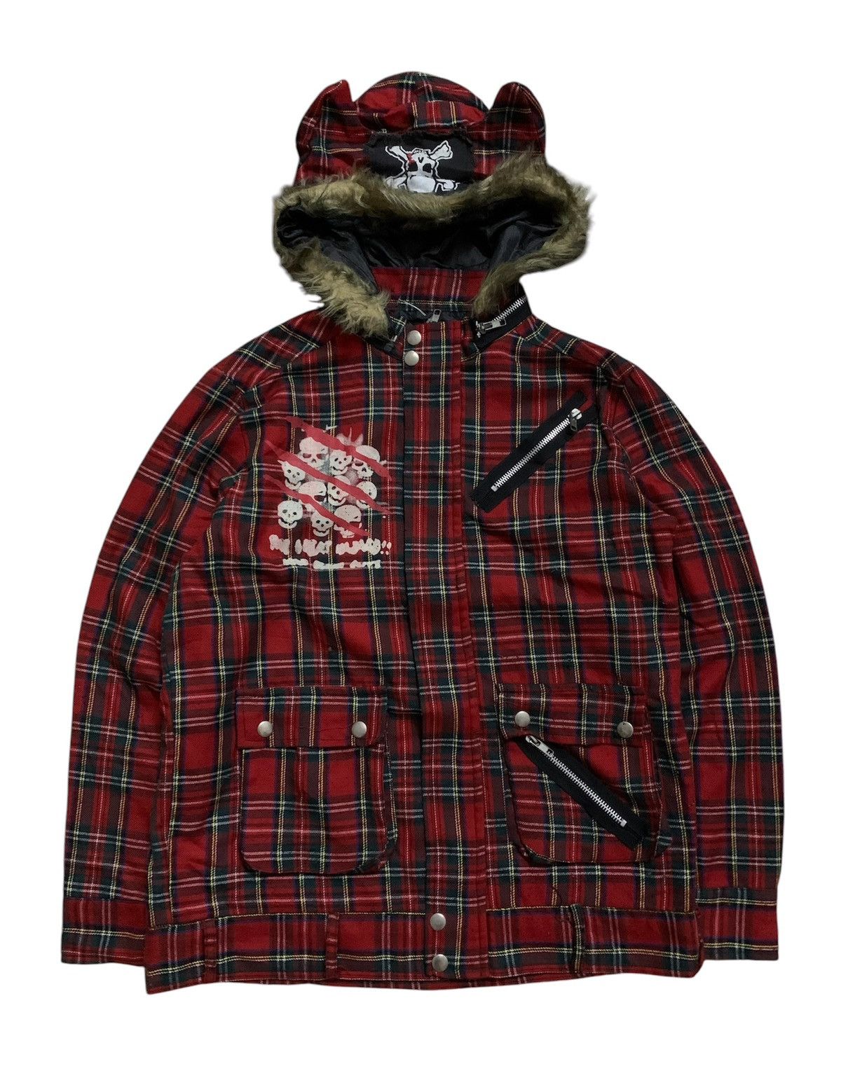 Hysteric Glamour 💥Japanese Drug Honey Ichioku Seditionaries Red Tartan Jacket Size M / US 6-8 / IT 42-44 - 1 Thumbnail
