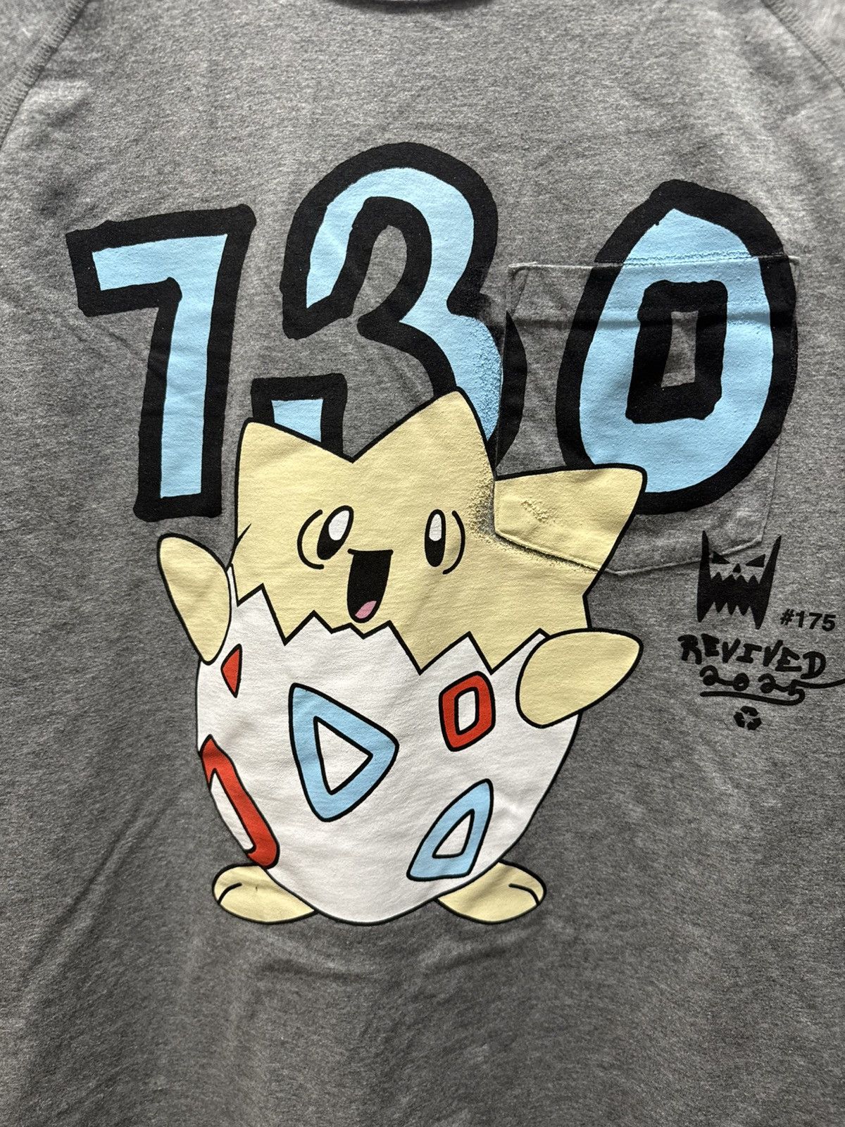 Asspizza AssPizza 730 Pokemon Gen 2 Togepi #175 Grey Shirt Pocket Size US L / EU 52-54 / 3 - 2 Thumbnail