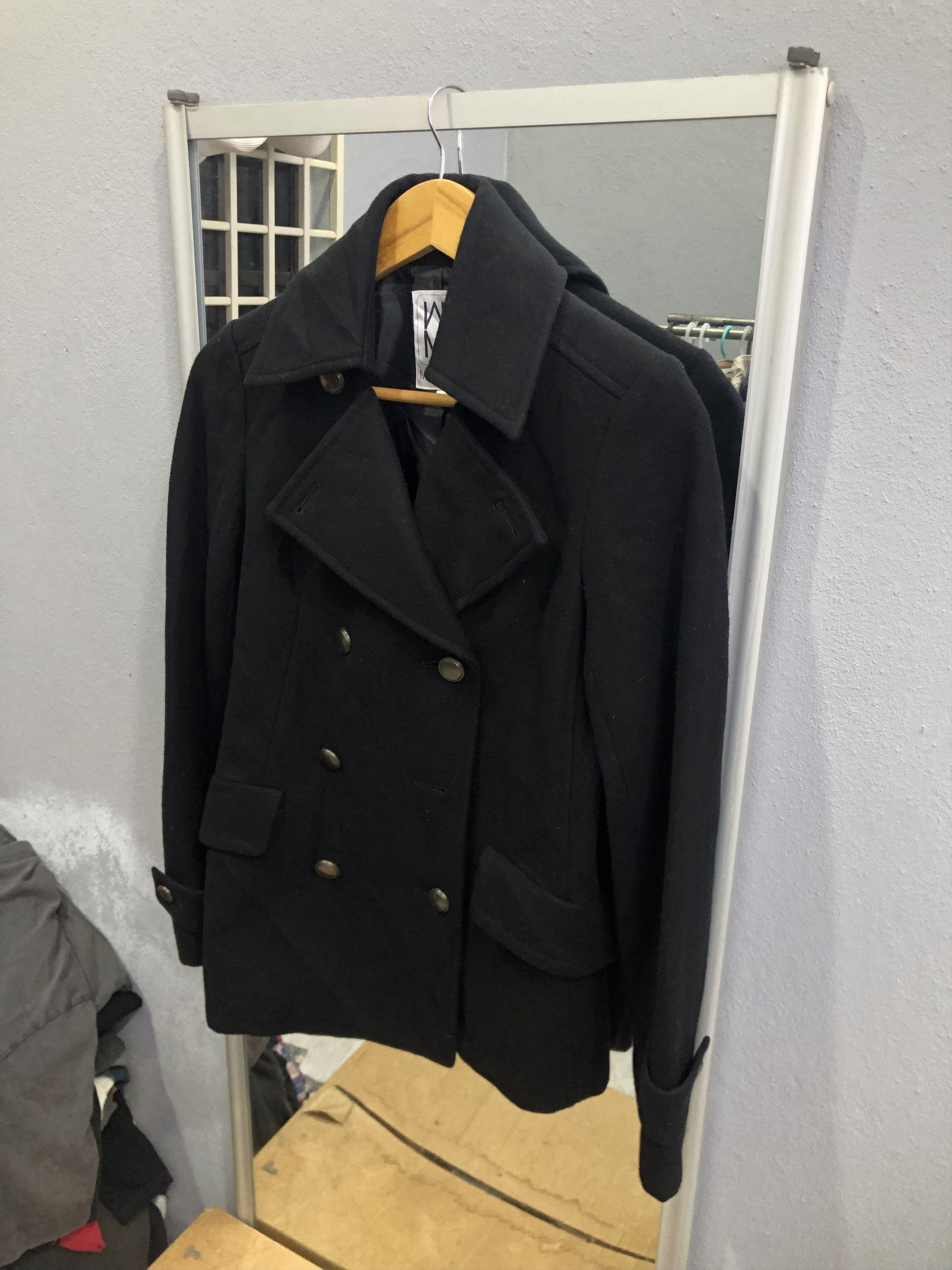 Michel Klein Michel Klein Paris Women’s Wool Peacoat Jacket Size XS / US 0-2 / IT 36-38 - 2 Thumbnail