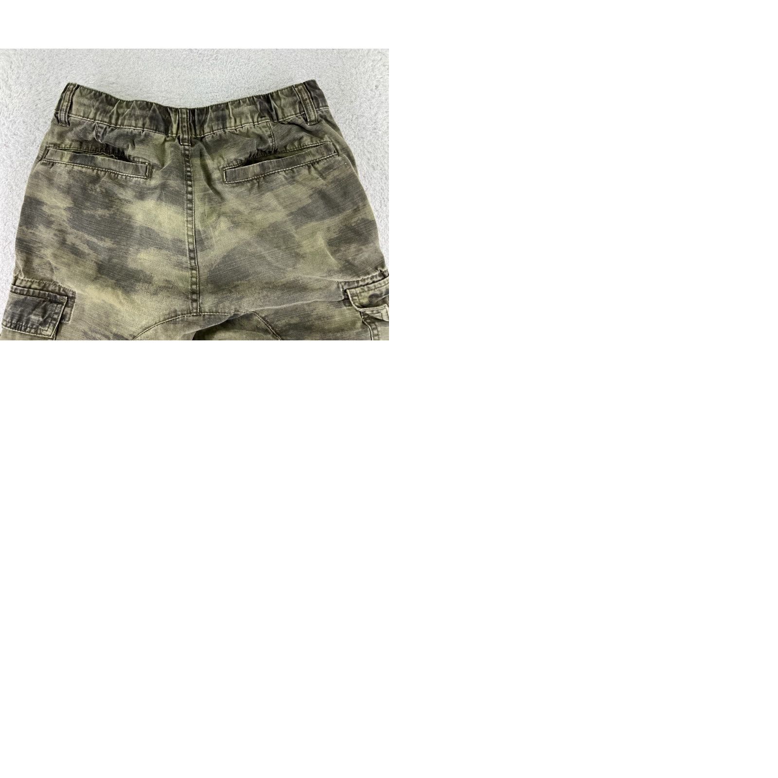 Cotton On Cotton On Jeans Womens Camouflage Green 28 Denim 5-Pocket Tapered High Rise Cotton Blend Cargo Jogger Size 28" / US 6 / IT 42 - 10 Thumbnail