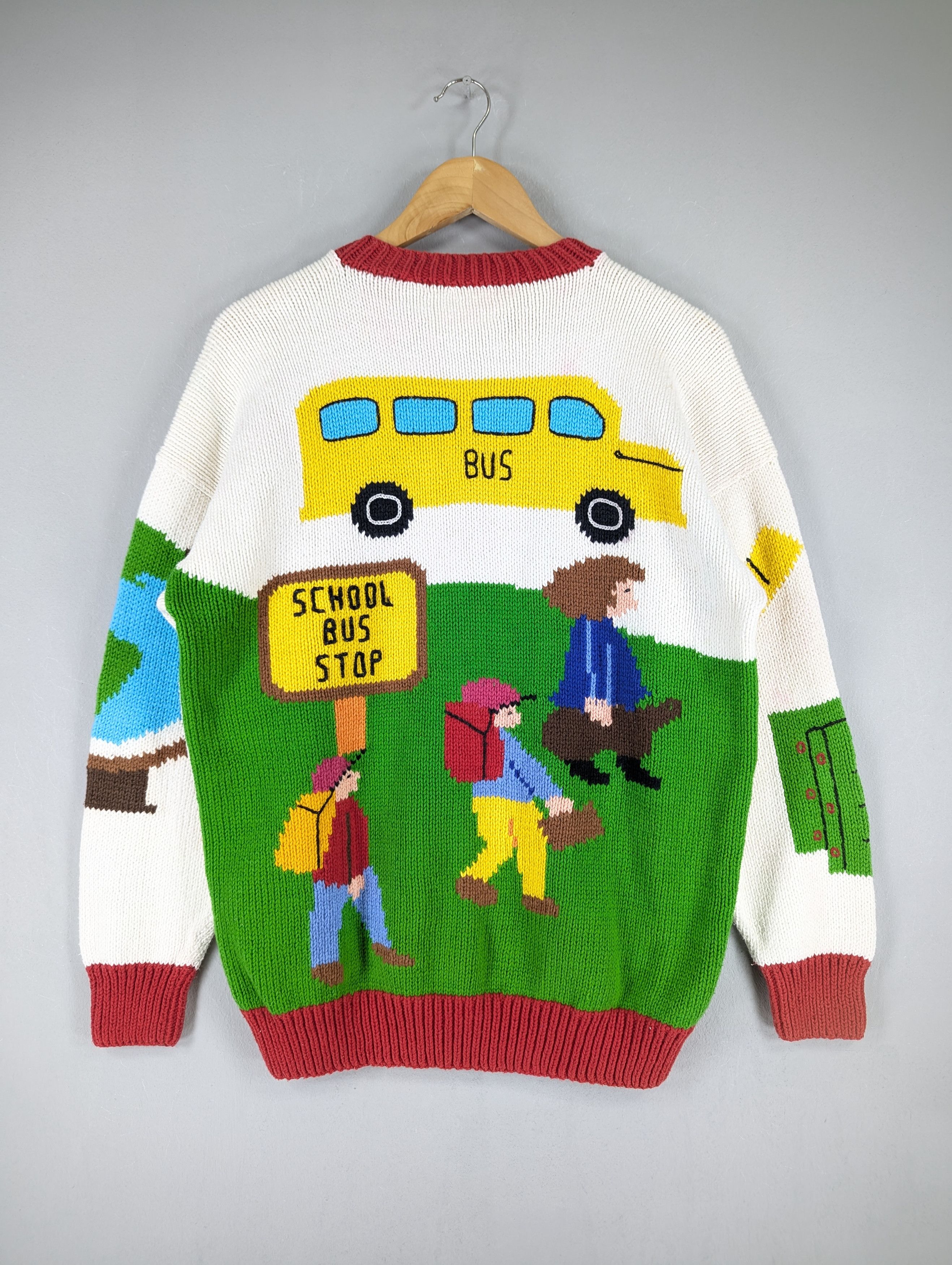 Vintage Vintage Cotton Salsa Cable Knit Art Of School Cardigan Size M / US 6-8 / IT 42-44 - 12 Thumbnail